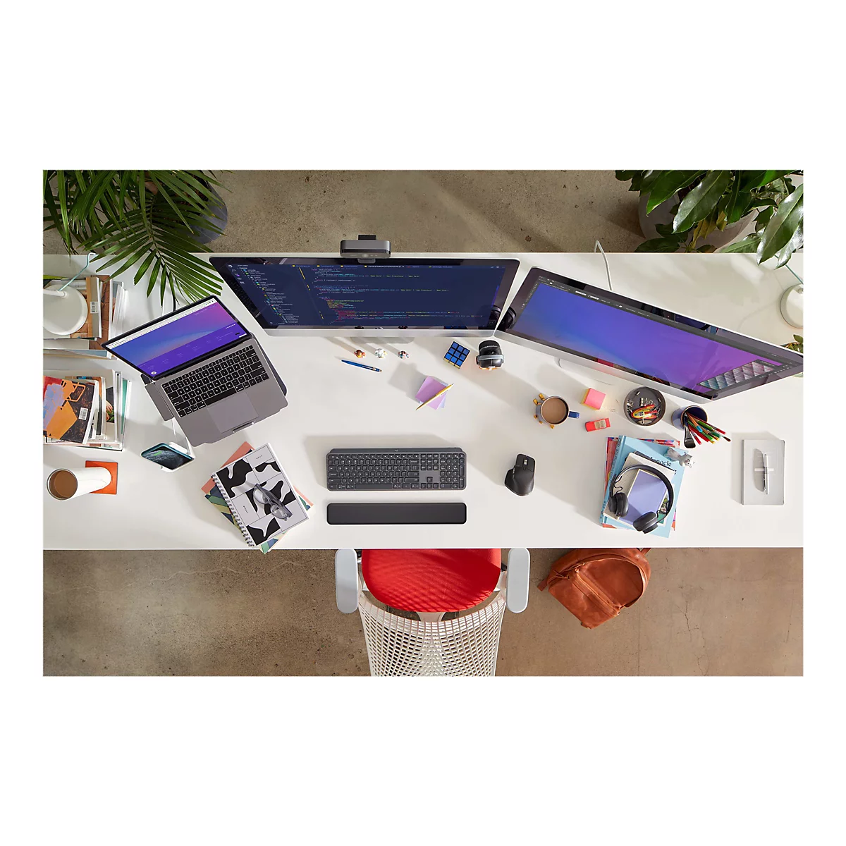 Logitech MX Keys Combo for Business - Tastatur-und-Maus-Set - hinterleuchtet - kabellos - Bluetooth LE - QWERTY