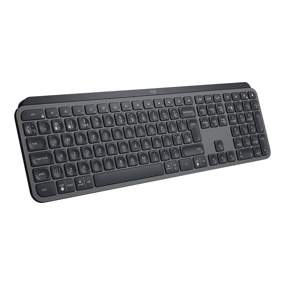 Logitech MX Keys for Business - Tastatur - hinterleuchtet - kabellos - Bluetooth, 2.4 GHz - QWERTY