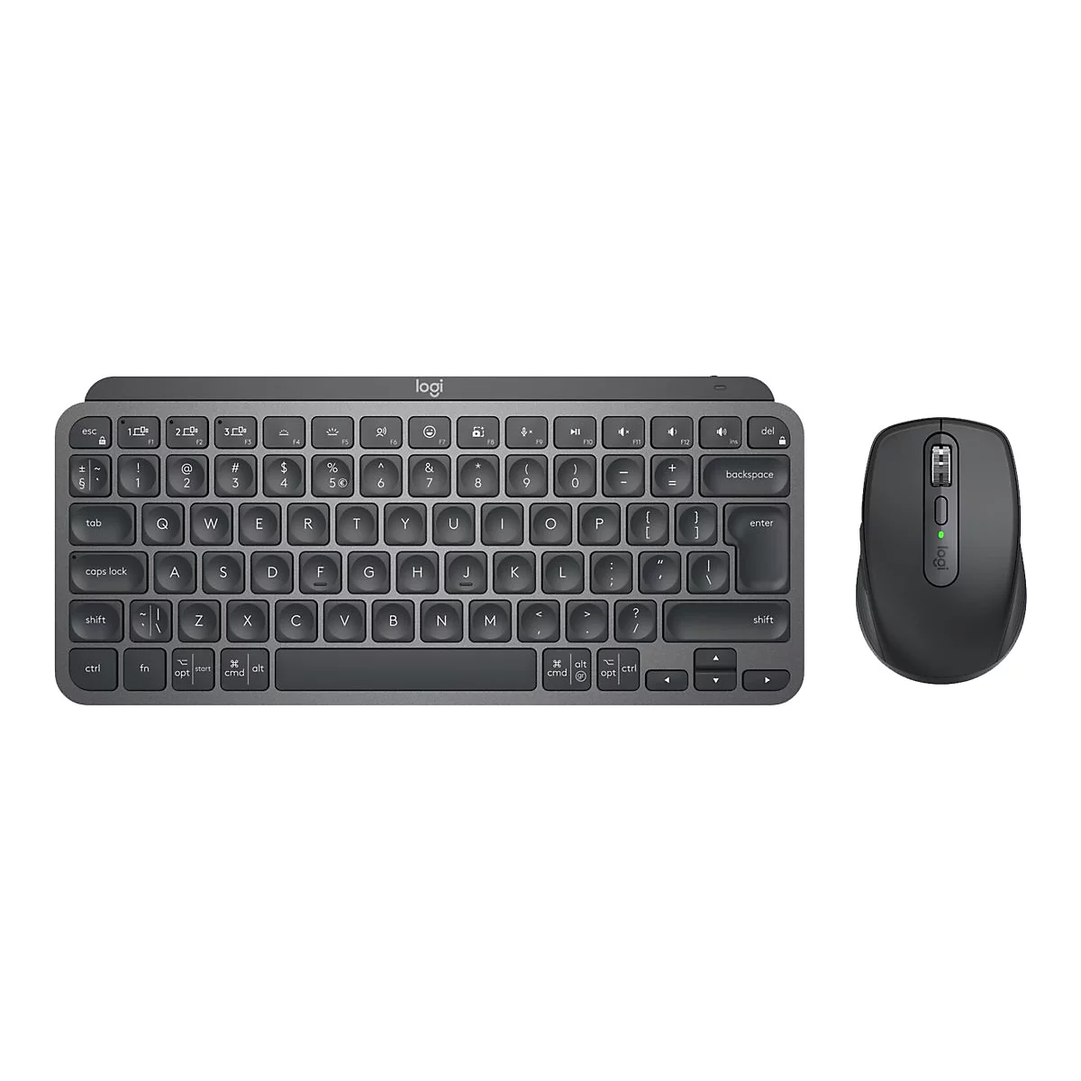 Logitech MX Keys Mini Combo for Business - Tastatur-und-Maus-Set - hinterleuchtet - kabellos - 2.4 GHz, Bluetooth LE - QWERTZ