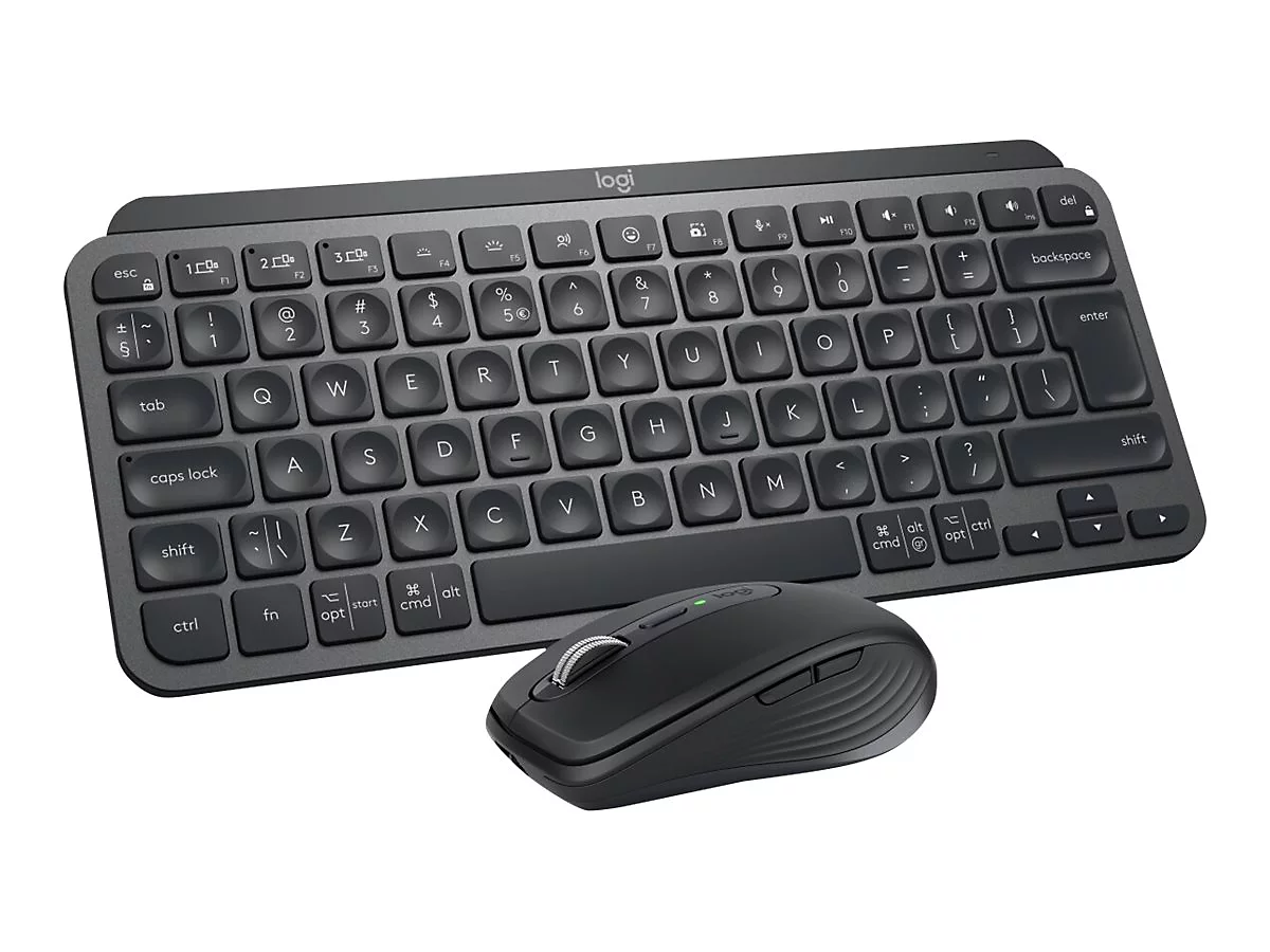 Logitech MX Keys Mini Combo for Business - Tastatur-und-Maus-Set - hinterleuchtet - kabellos - 2.4 GHz, Bluetooth LE - QWERTZ