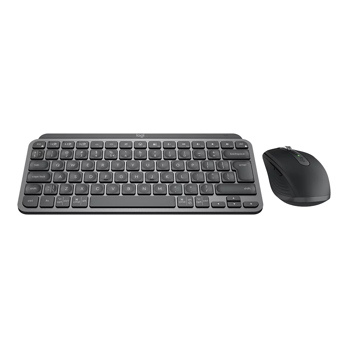 Logitech MX Keys Mini Combo for Business - Tastatur-und-Maus-Set - hinterleuchtet - kabellos - 2.4 GHz, Bluetooth LE - QWERTZ