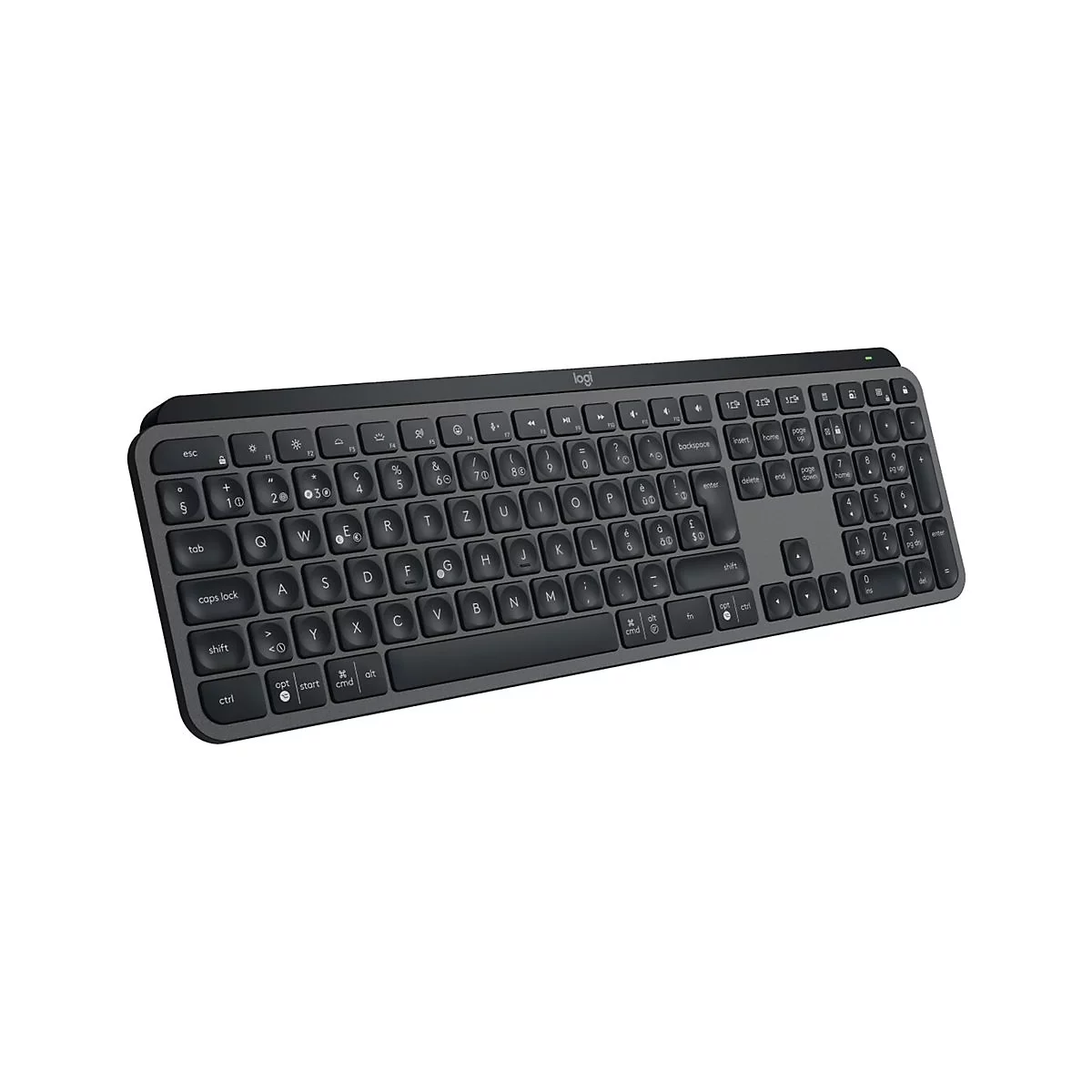 Logitech MX Keys S - Tastatur - hinterleuchtet - kabellos - Bluetooth LE - QWERTZ