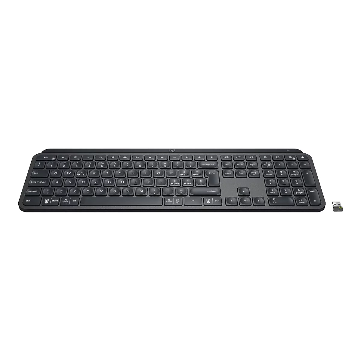 Logitech MX Keys - Tastatur - QWERTY - Schweiz - Graphite