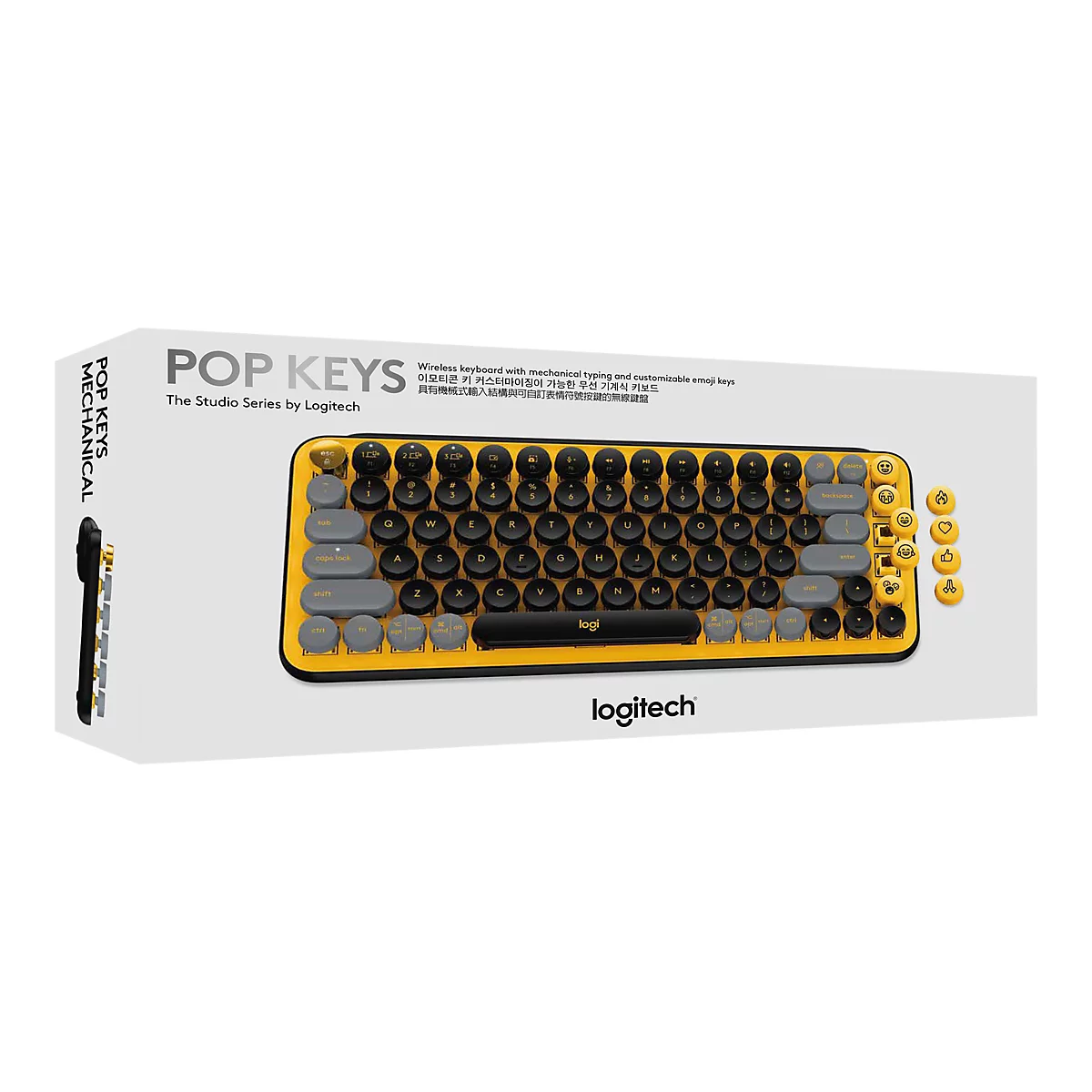 Logitech POP Keys - Tastatur - kabellos - Bluetooth LE, Bluetooth 5.1 - QWERTZ - Deutsch