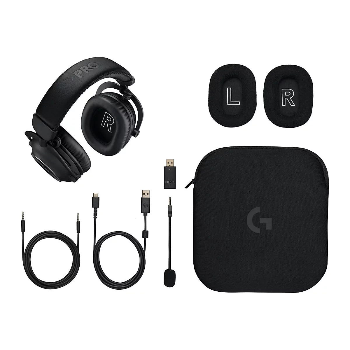 Logitech PRO X - Headset - ohrumschließend - LIGHTSPEED - kabellos - Geräuschisolierung