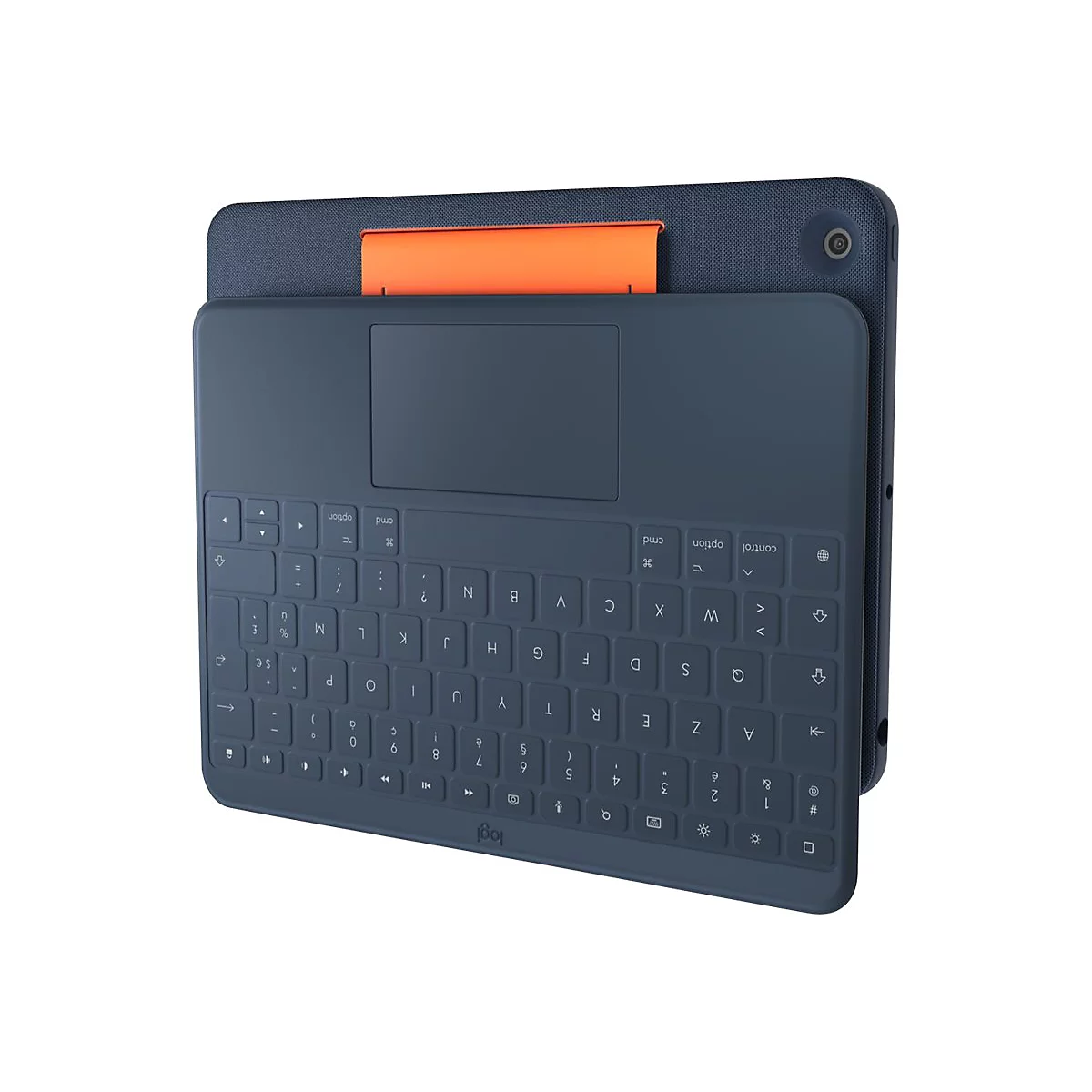 Logitech Rugged Combo 3 Touch for Education - Tastatur und Foliohülle - mit Trackpad - Apple Smart connector - QWERTZ - Deutsch