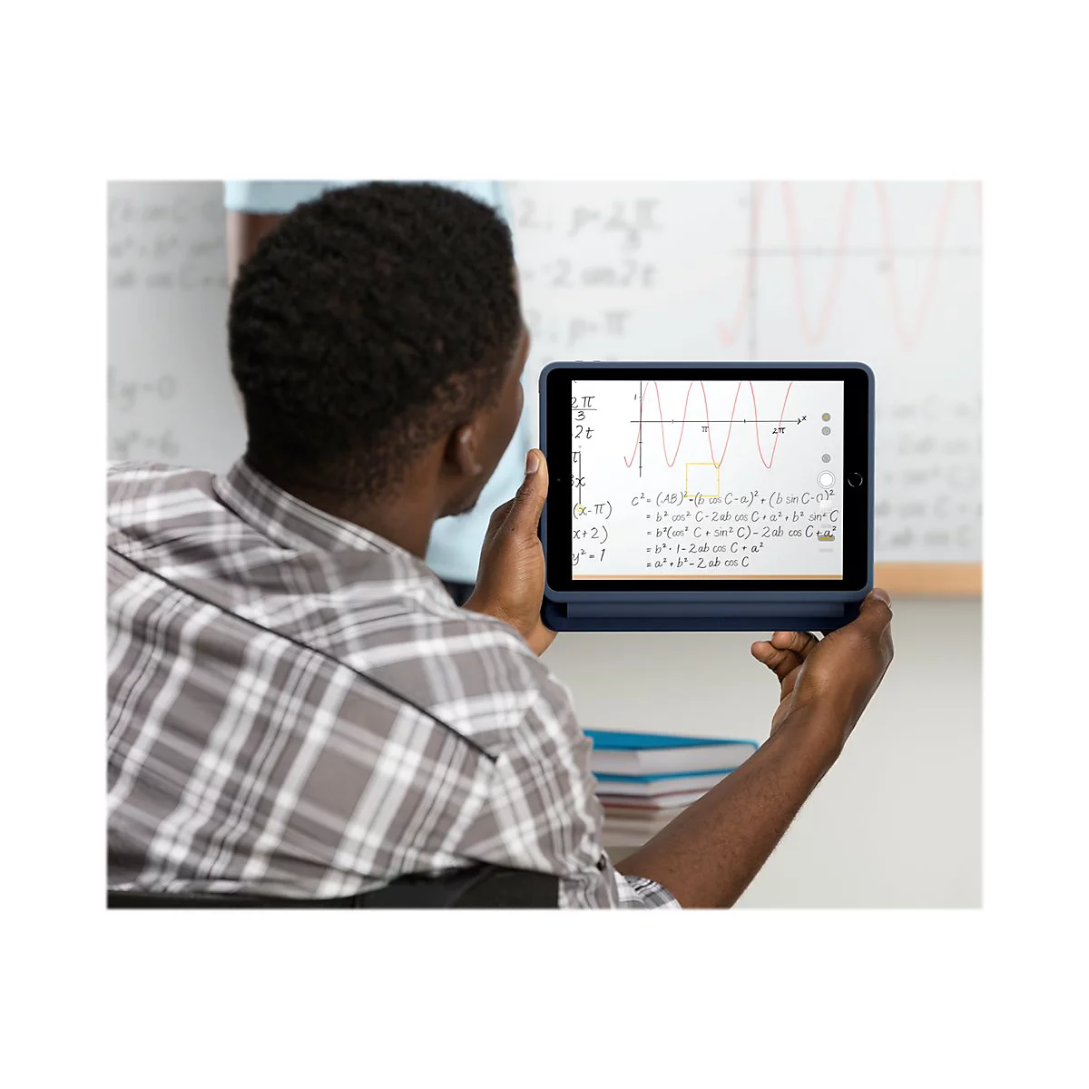 Logitech Rugged Combo 3 Touch for Education - Tastatur und Foliohülle - mit Trackpad - Apple Smart connector - QWERTZ - Deutsch