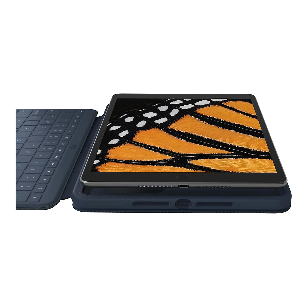 Logitech Rugged Combo 3 Touch for Education - Tastatur und Foliohülle - mit Trackpad - Apple Smart connector - QWERTZ - Deutsch