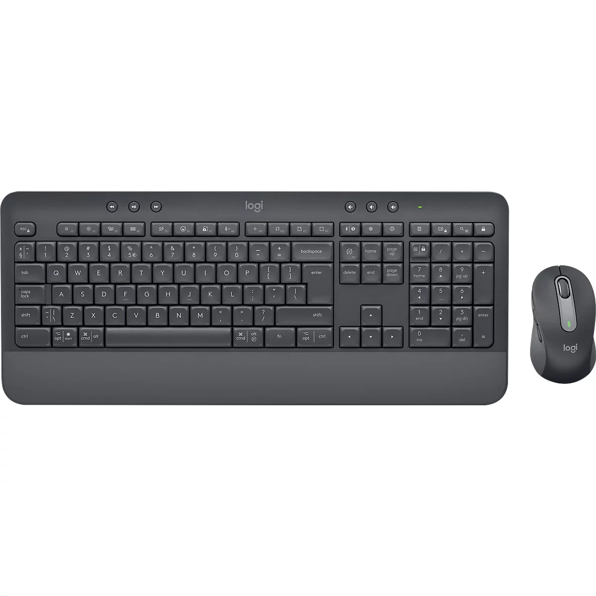 Logitech Signature Combo MK650 voor zakelijk toetsenbord en muis, draadloos, QWERTZ, polssteun, 2 verbindingsmodi, zwart