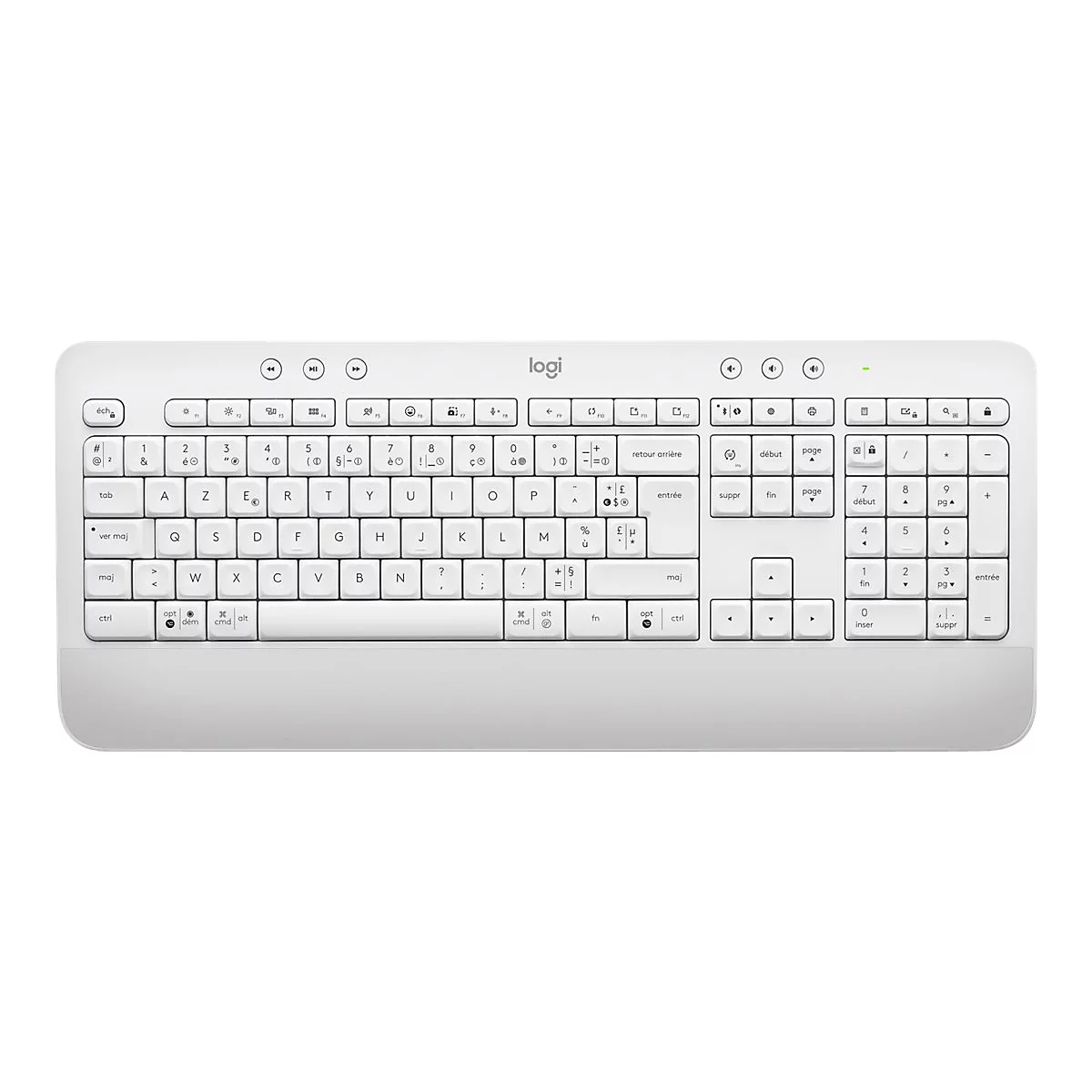 Logitech Signature K650 - Tastatur - kabellos - Bluetooth LE - AZERTY - Französisch