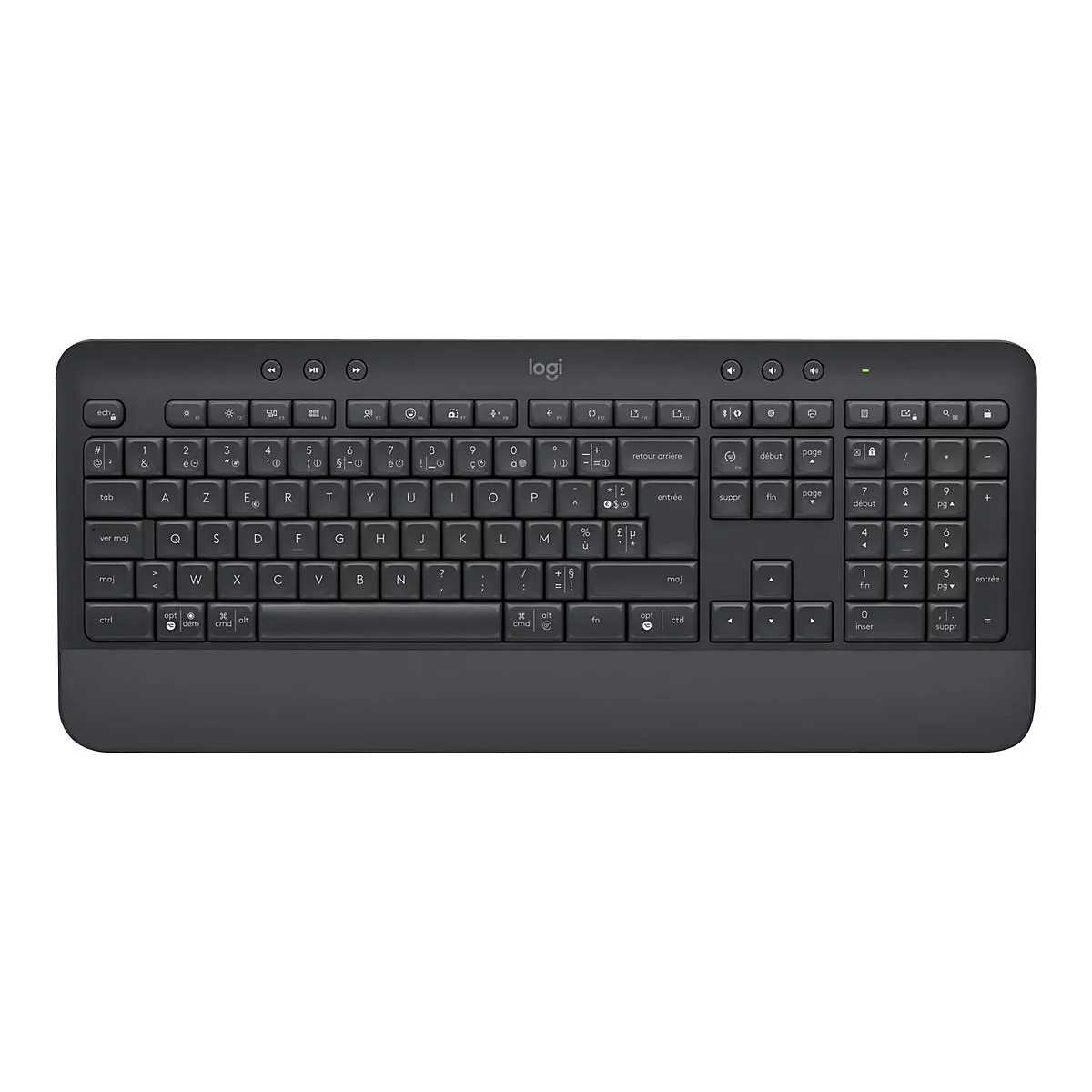 Logitech Signature K650 - Tastatur - kabellos - Bluetooth LE - AZERTY - Französisch