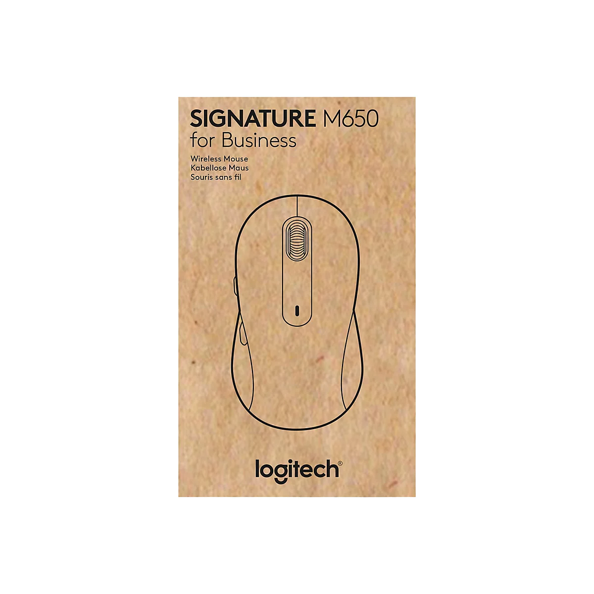 Logitech Signature M650 L for Business - Maus - Für Rechtshänder - 5 Tasten - kabellos - 2.4 GHz, Bluetooth