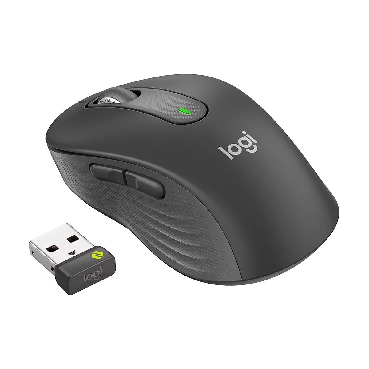 Logitech Signature M650 L for Business - Maus - Für Rechtshänder - 5 Tasten - kabellos - 2.4 GHz, Bluetooth