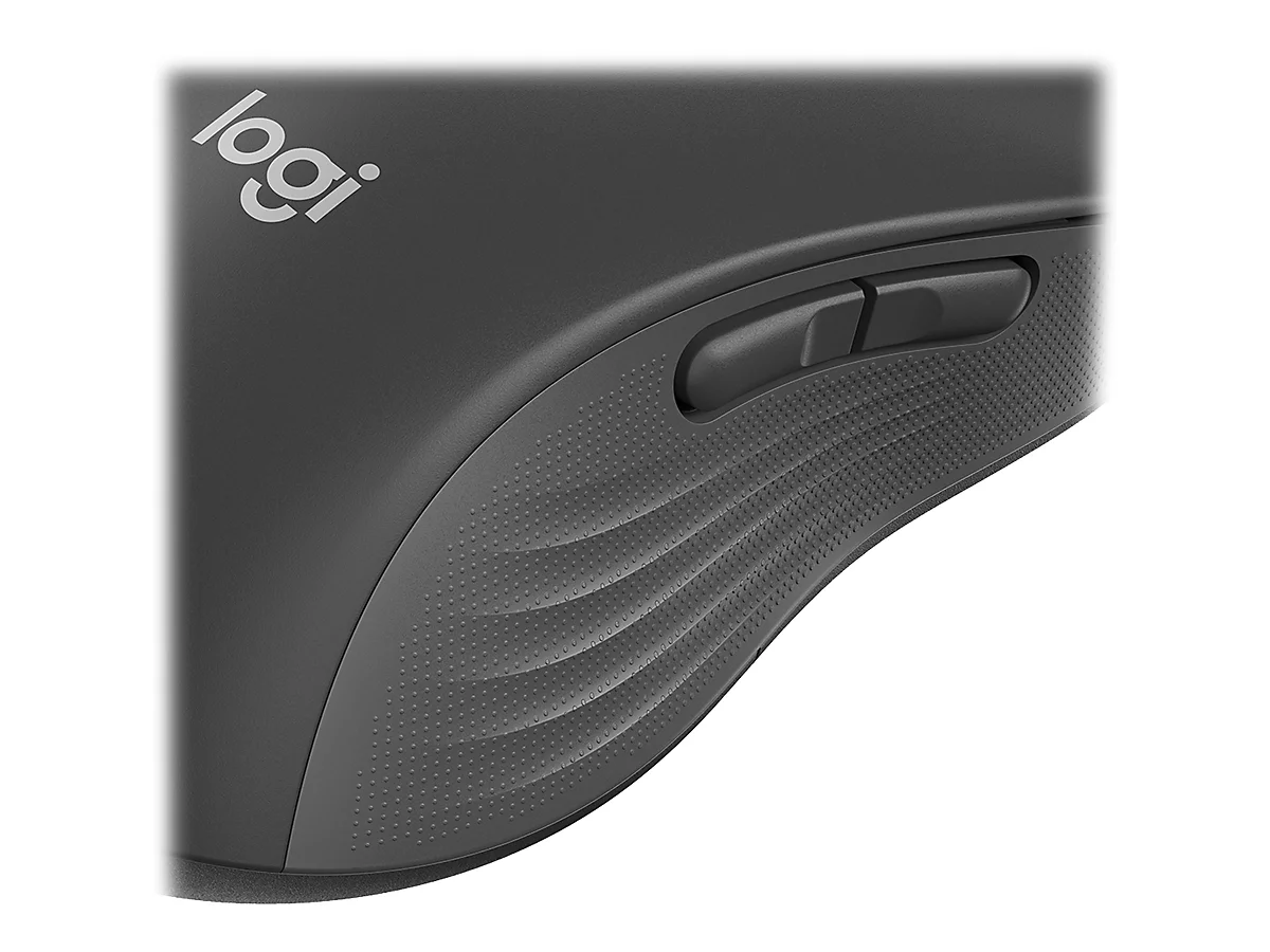 Logitech Signature M650 L LEFT - Maus - Größe L - Bluetooth, 2.4 GHz - Graphite