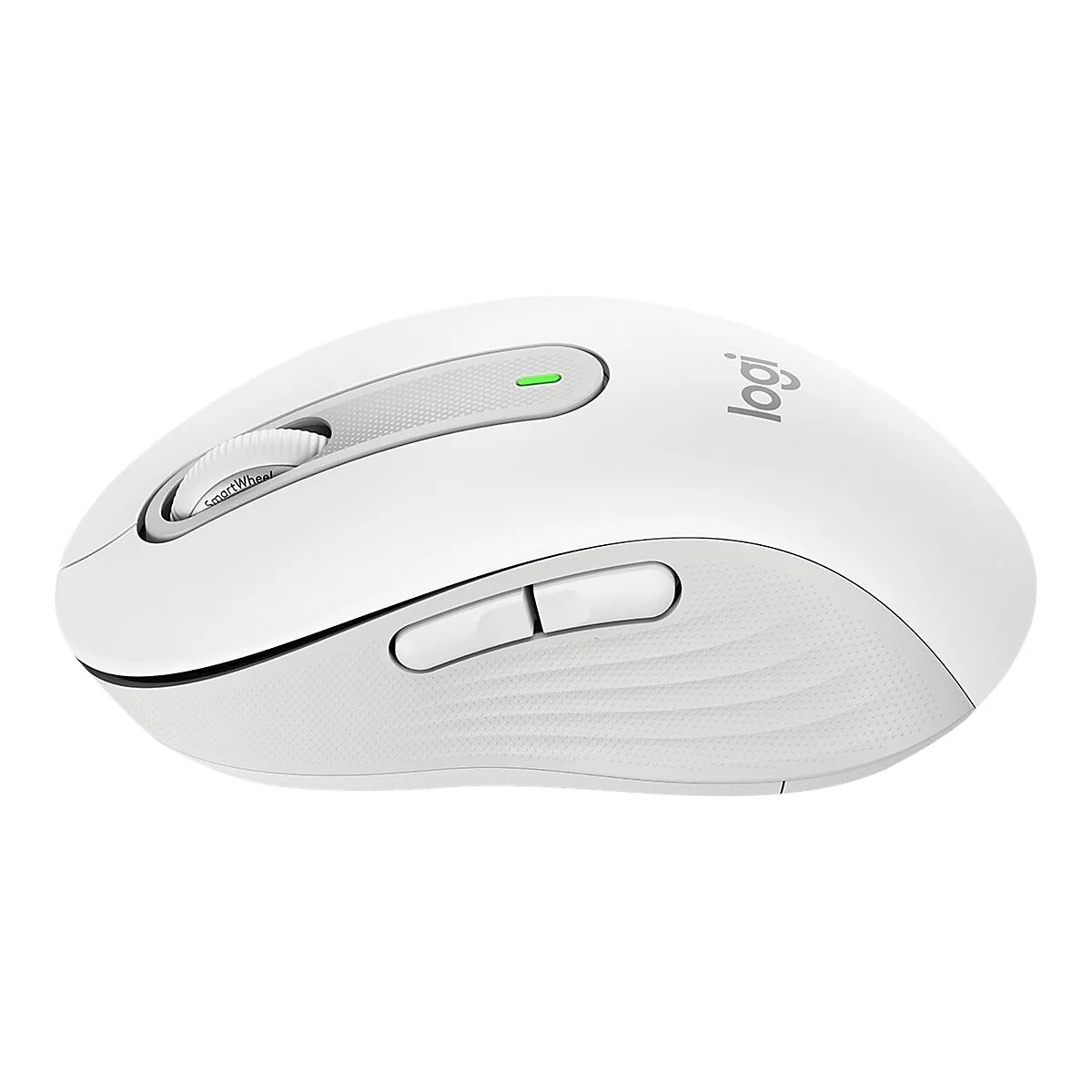 Logitech Signature M650 L LEFT - Maus - Größe L - Bluetooth, 2.4 GHz - Off-White