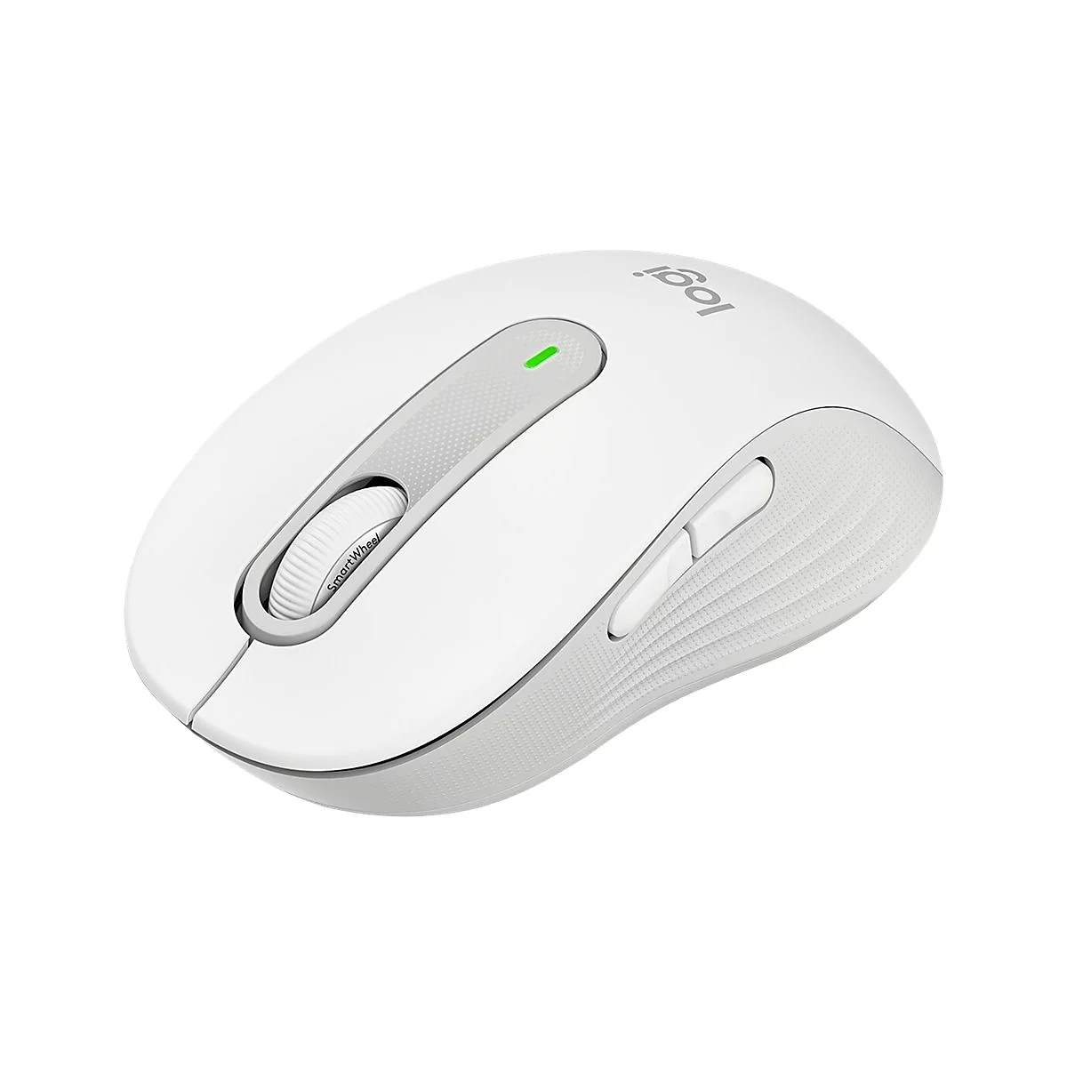 Logitech Signature M650 L LEFT - Maus - Größe L - Bluetooth, 2.4 GHz - Off-White