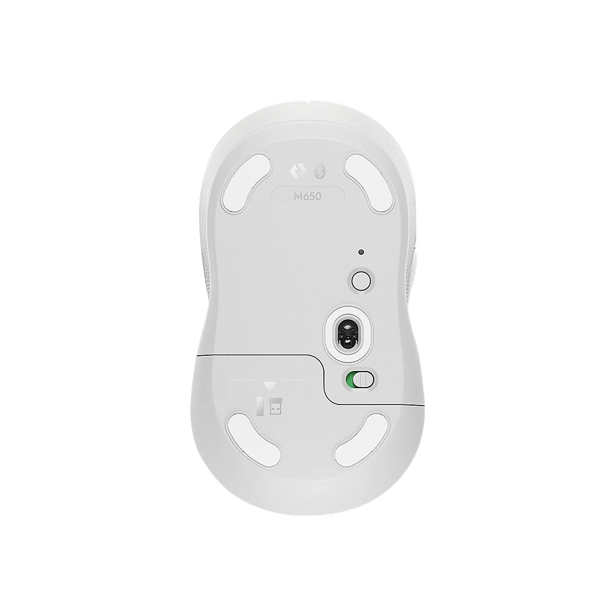 Logitech Signature M650 - Maus - Bluetooth, 2.4 GHz - Off-White