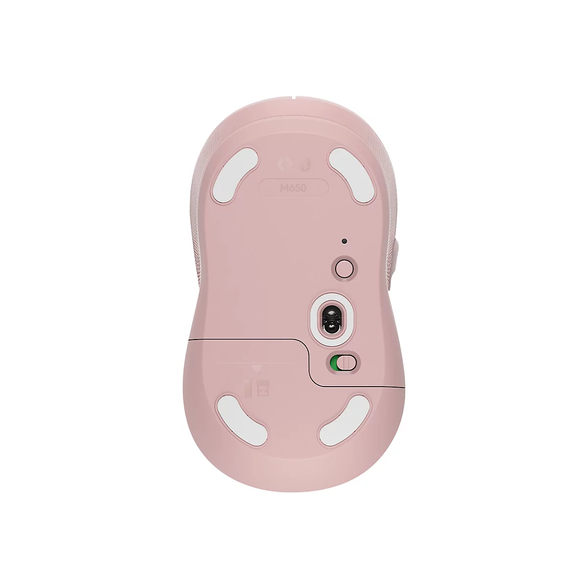 Logitech Signature M650 - Maus - Bluetooth, 2.4 GHz - rosé