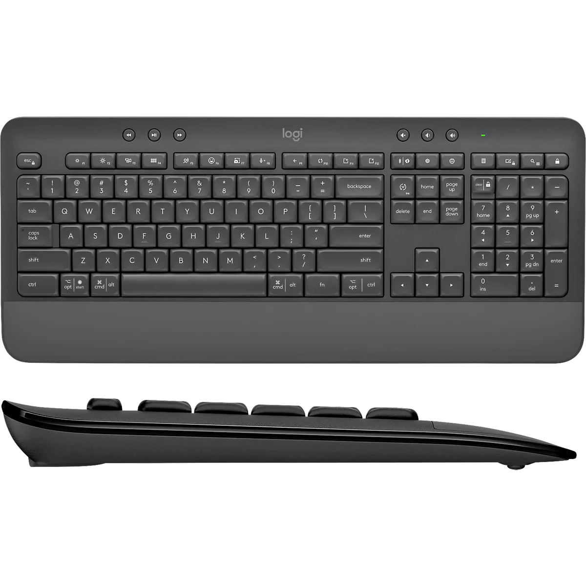 Logitech Signature MK650 Ensemble clavier et souris, Bluetooth 5.1, SmartWheel, technologie Silent-Touch, QWERTZ, noir