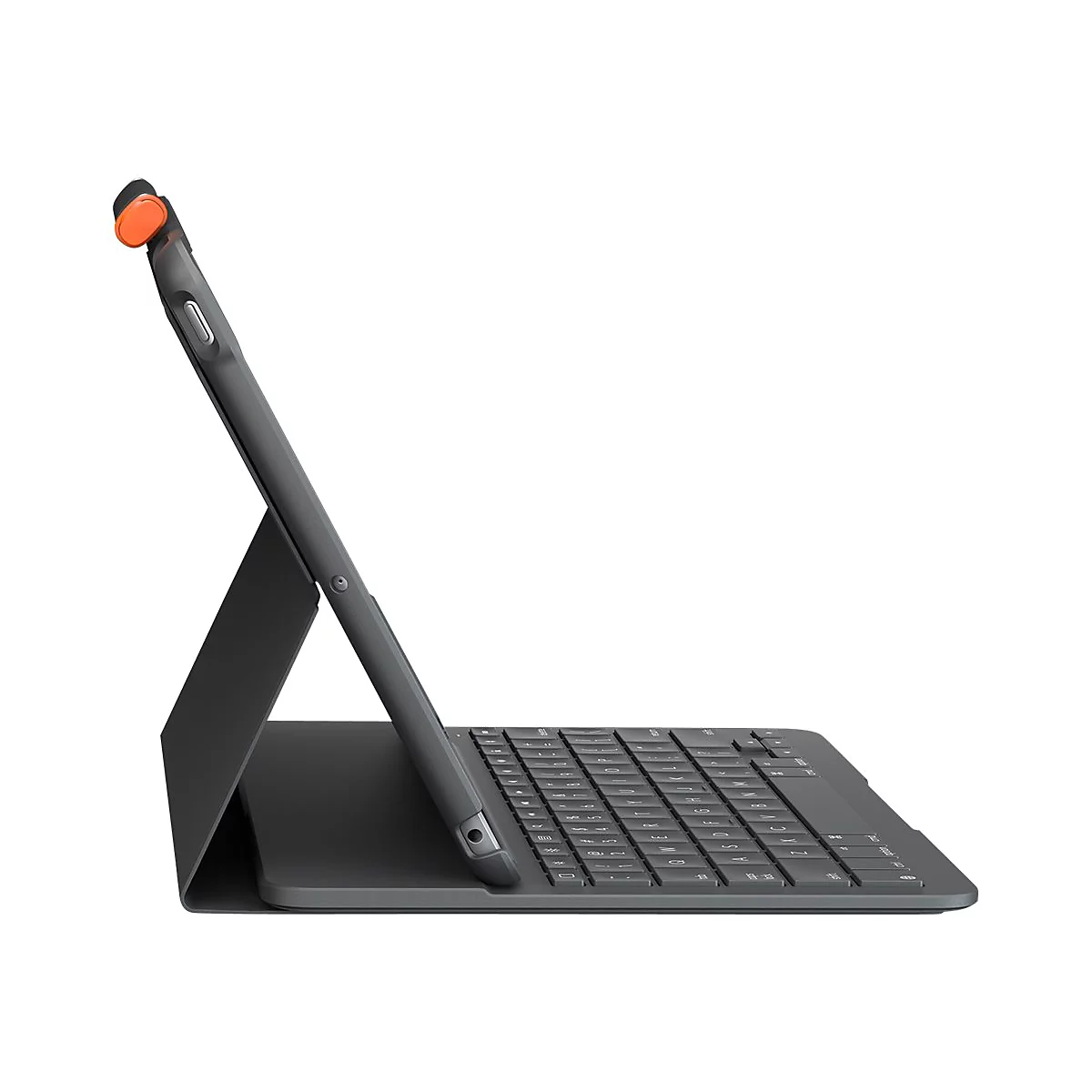 Logitech Slim Folio - clavier et étui - QWERTZ - Suisse - graphite