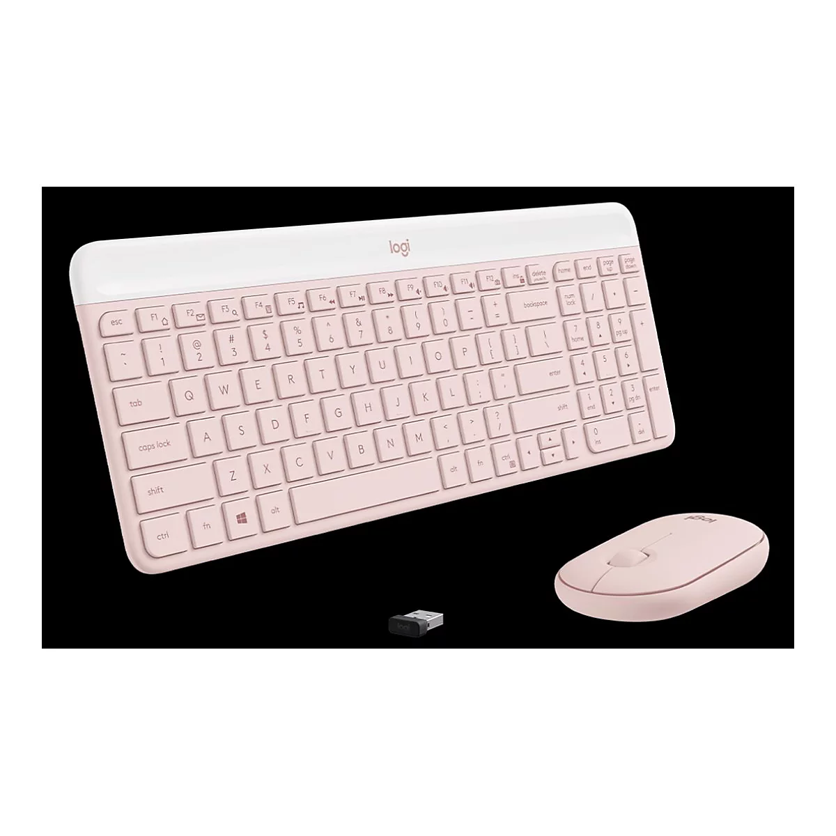 Logitech Slim Wireless Combo MK470 - Tastatur-und-Maus-Set - kabellos - 2.4 GHz - AZERTY - Französisch