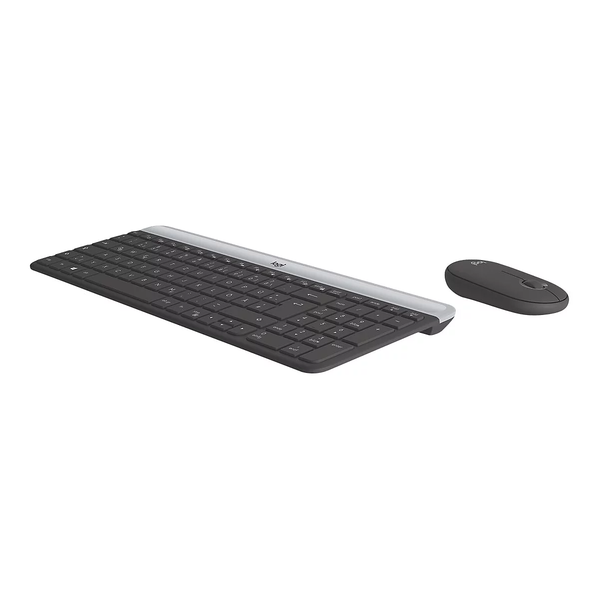Logitech Slim Wireless Combo MK470 - Tastatur-und-Maus-Set - kabellos - 2.4 GHz - QWERTZ - Deutsch