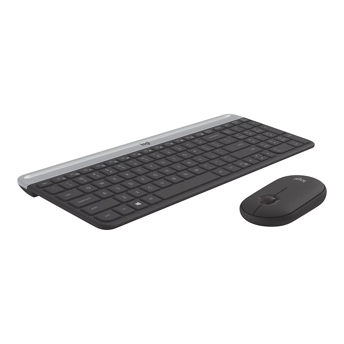 Logitech Slim Wireless Combo MK470 - Tastatur-und-Maus-Set - Tschechisch - Graphite