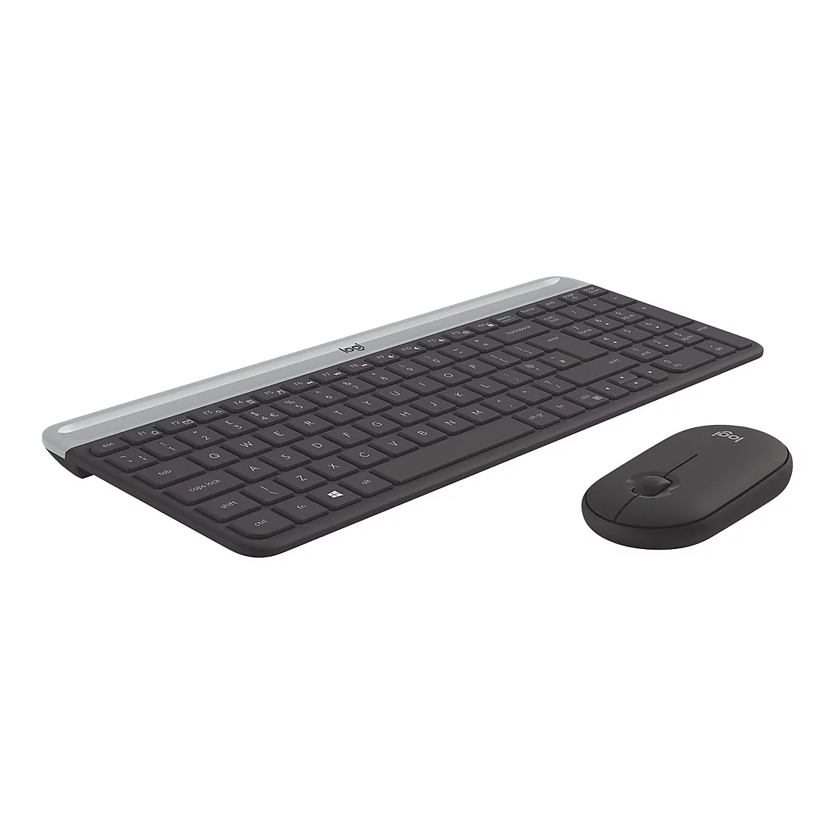Logitech Slim Wireless Combo MK470 - Tastatur-und-Maus-Set - US International - Graphite