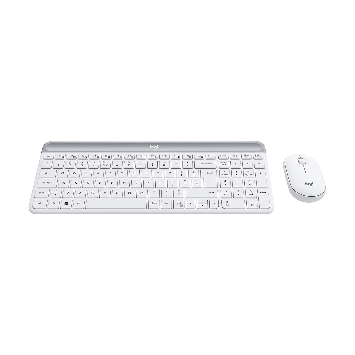 Logitech Slim Wireless Combo MK470 - Tastatur-und-Maus-Set - US International - Off-White