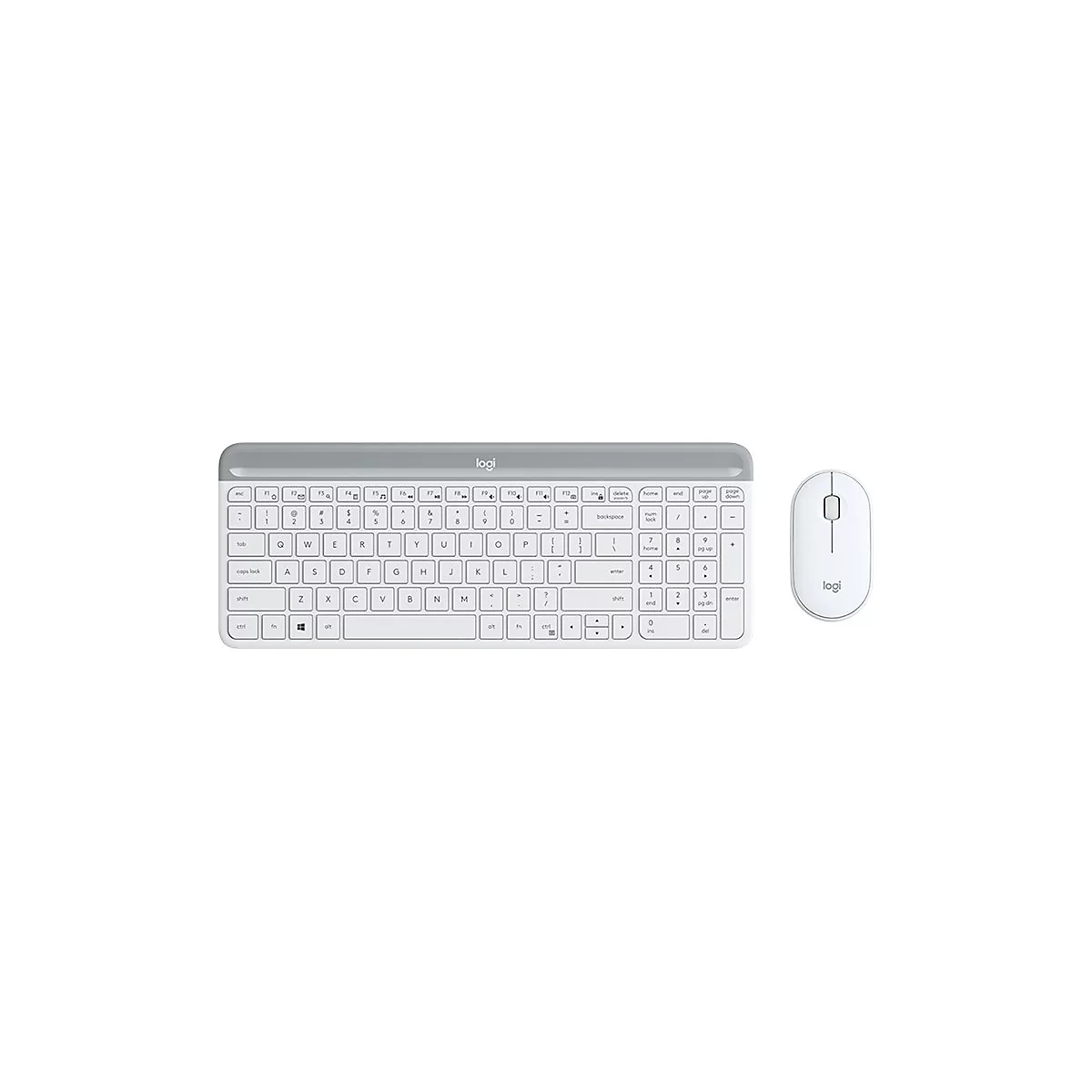 Logitech Slim Wireless Combo MK470 - Tastatur-und-Maus-Set - US International - Off-White