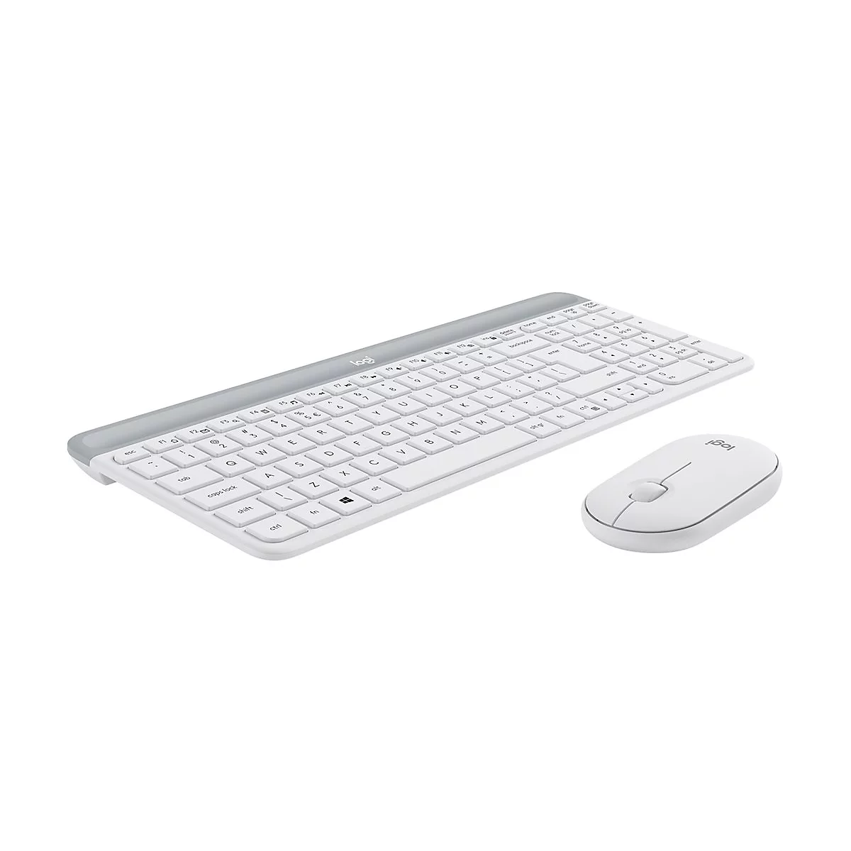 Logitech Slim Wireless Combo MK470 - Tastatur-und-Maus-Set - US International - Off-White