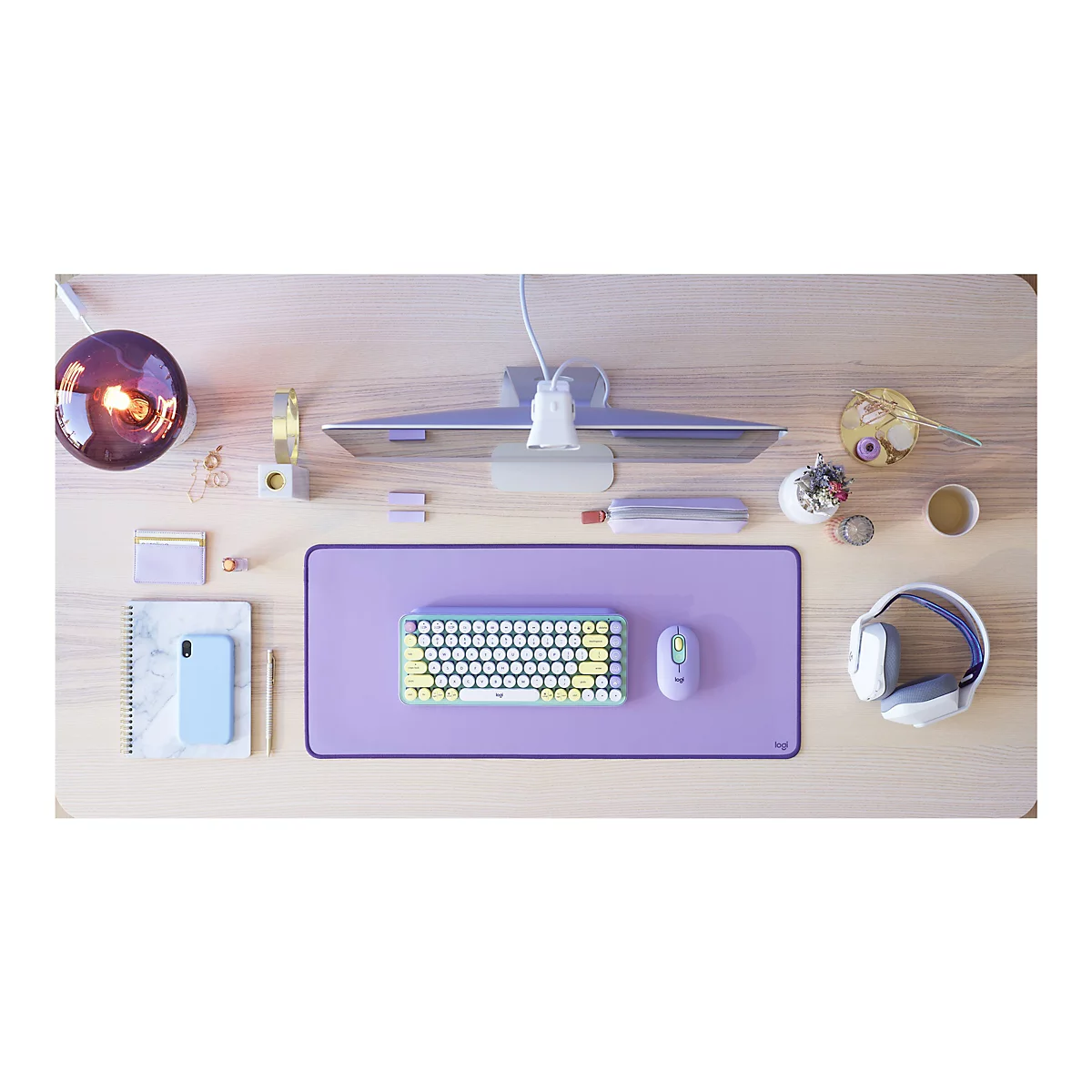 Logitech Studio Series Desk Mat - Tastatur und Mauspad - Lavendel