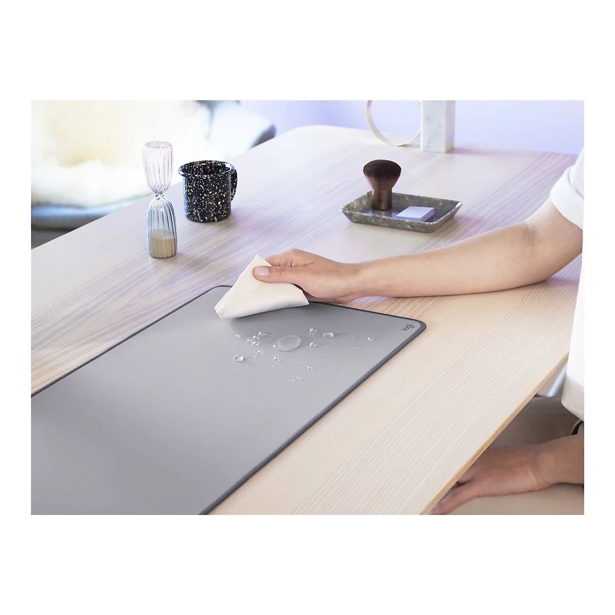 Logitech Studio Series Desk Mat - Tastatur und Mauspad - Mid Gray