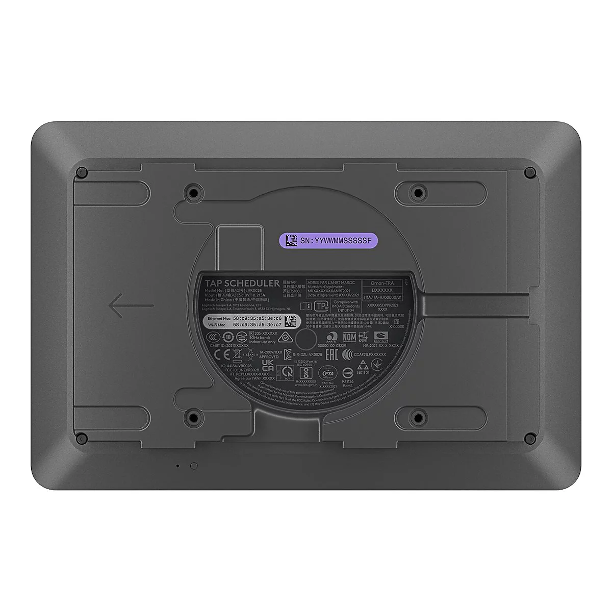 Logitech Tap Scheduler Purpose-Built Scheduling Panel for Meeting Rooms - Videokonferenzkomponente