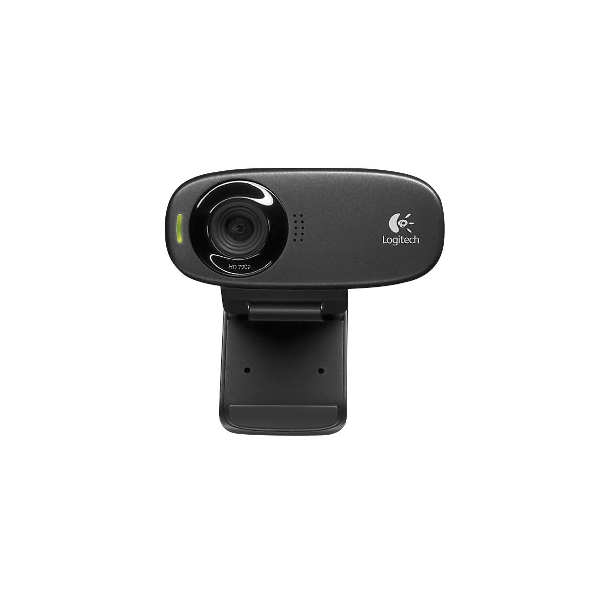 Logitech® Webcam C310, vidéo HD 1280 x 720 px, photo 5 MP, microphone, filtre bruit et lumière, téléchargement HD en 1 clic, USB 2.0, support universel, câble USB