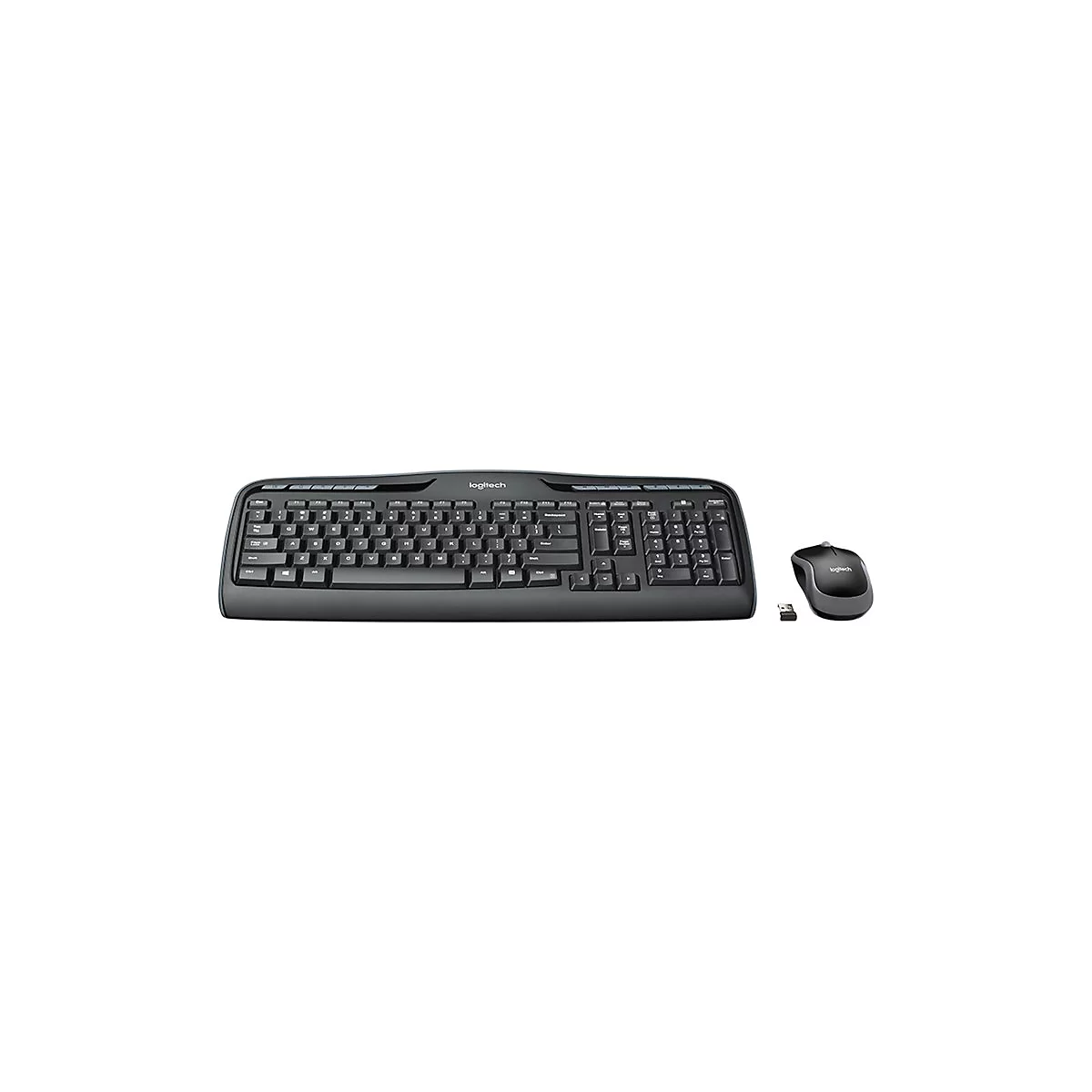 Logitech Wireless Combo MK330 - Tastatur-und-Maus-Set - Französisch - Schwarz