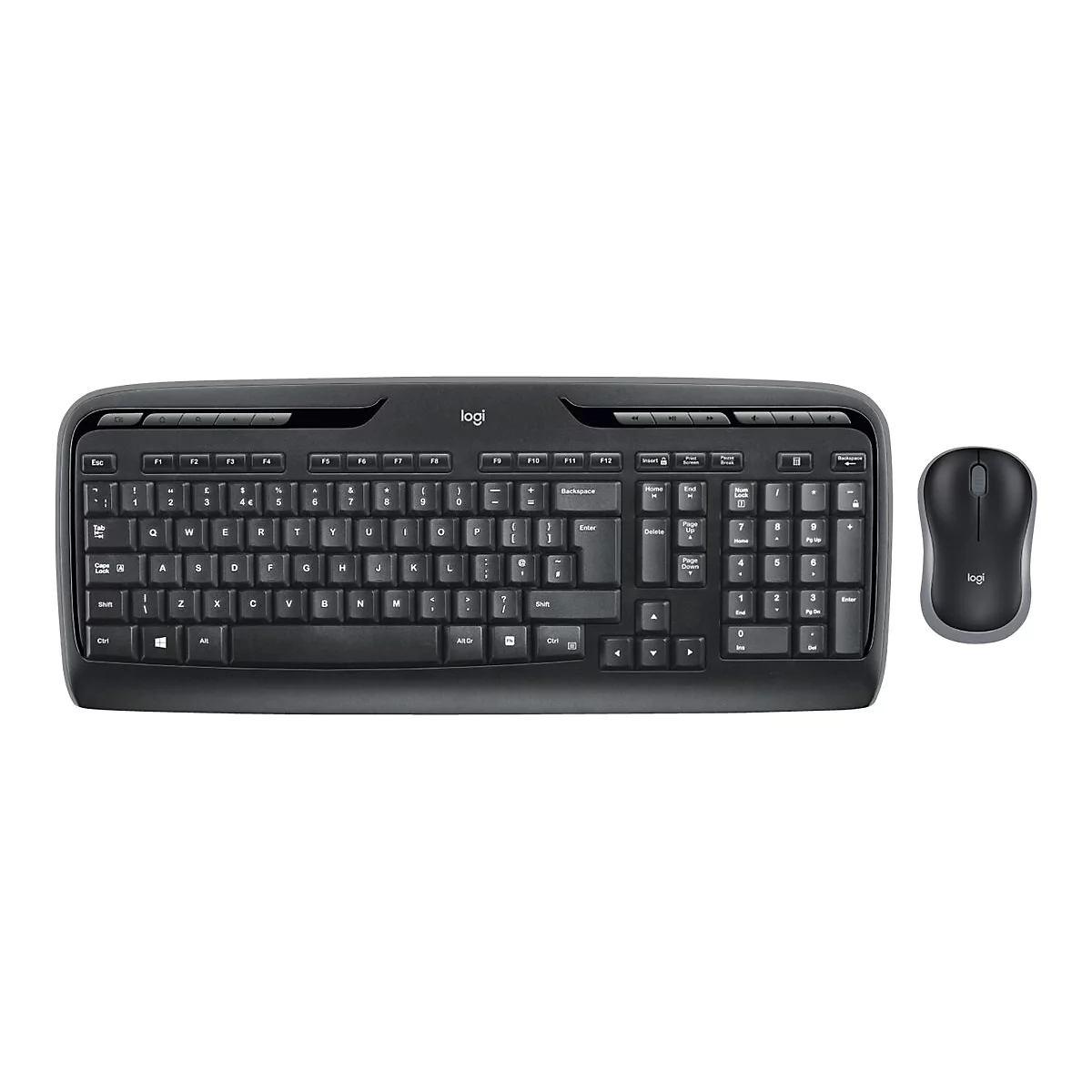 Logitech Wireless Combo MK330 - Tastatur-und-Maus-Set - kabellos - 2.4 GHz - GB - Schwarz