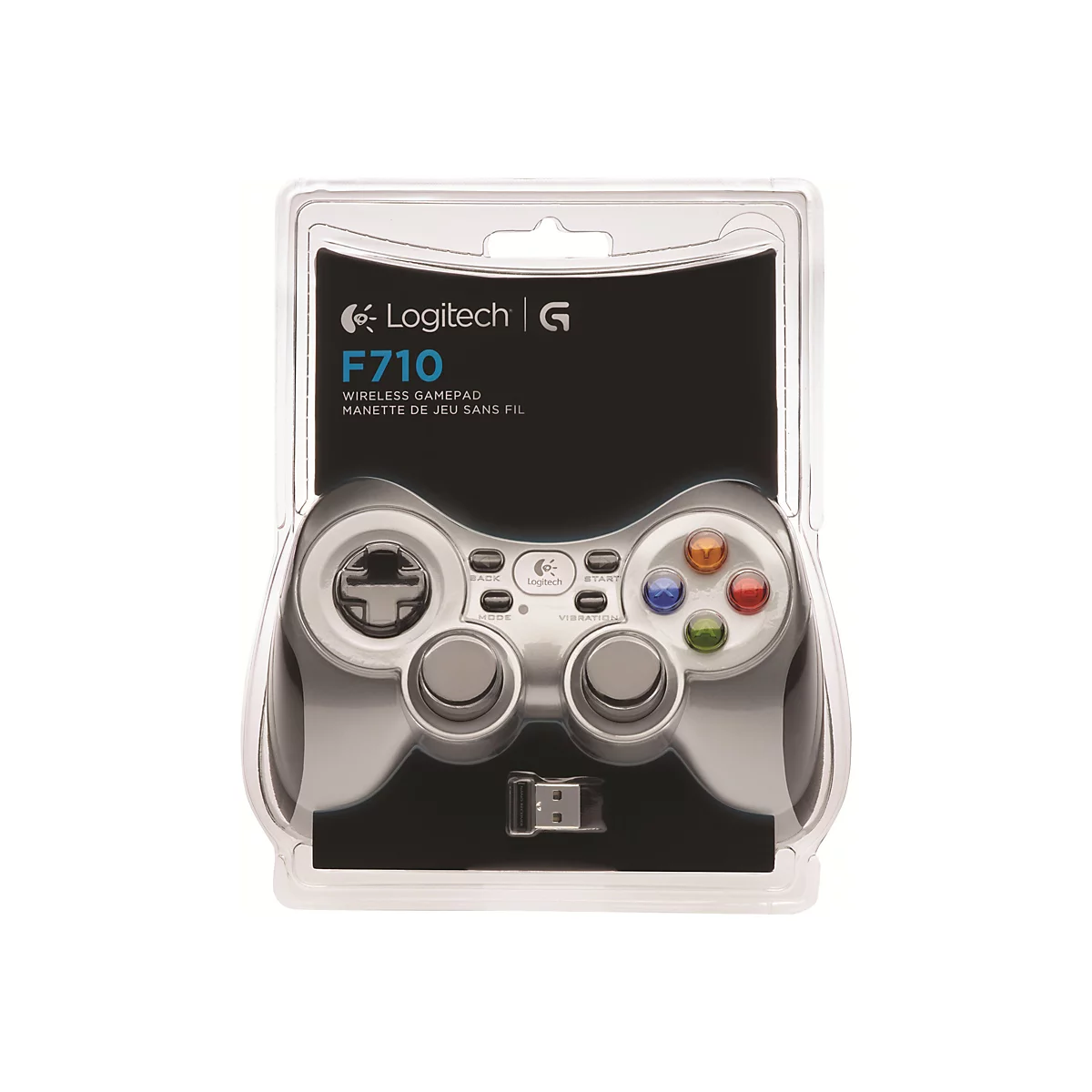Logitech Wireless Gamepad F710 - Game Pad - 10 Tasten - kabellos - 2.4 GHz - für PC