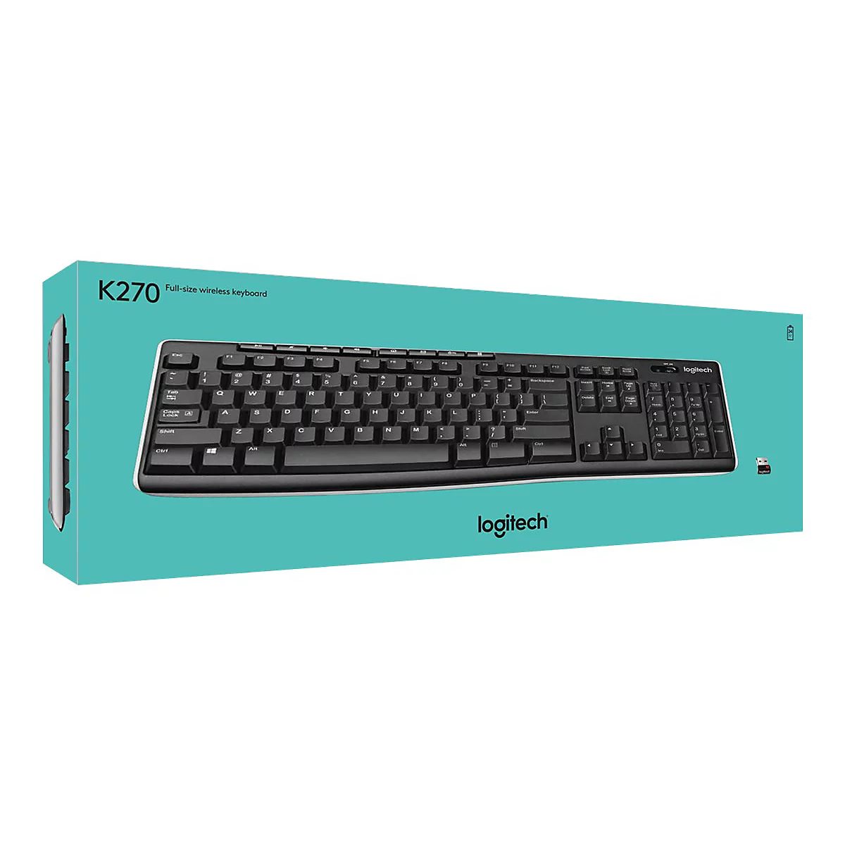 Logitech Wireless Keyboard K270 - Tastatur - kabellos - 2.4 GHz - Französisch