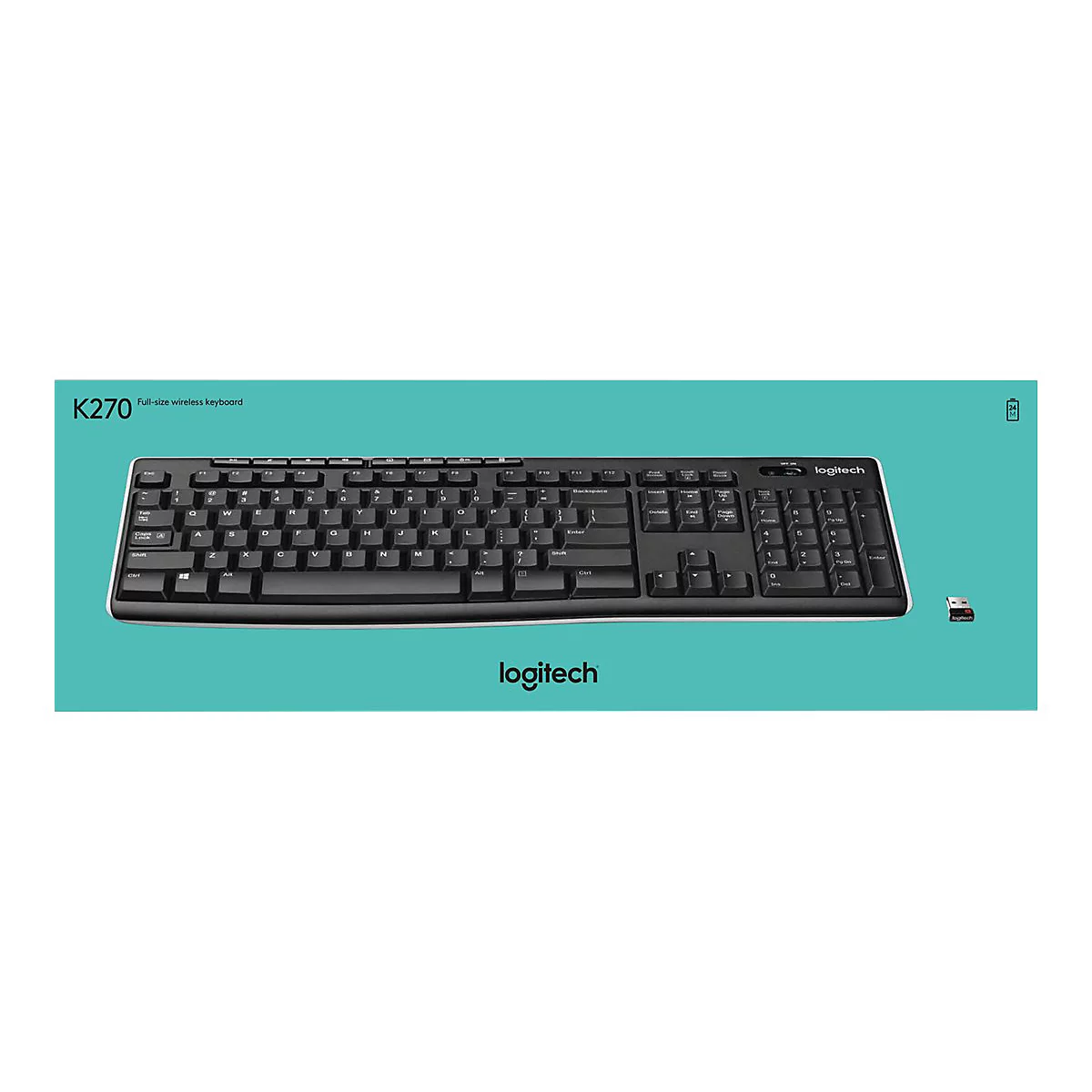 Logitech Wireless Keyboard K270 - Tastatur - kabellos - 2.4 GHz - Schweiz