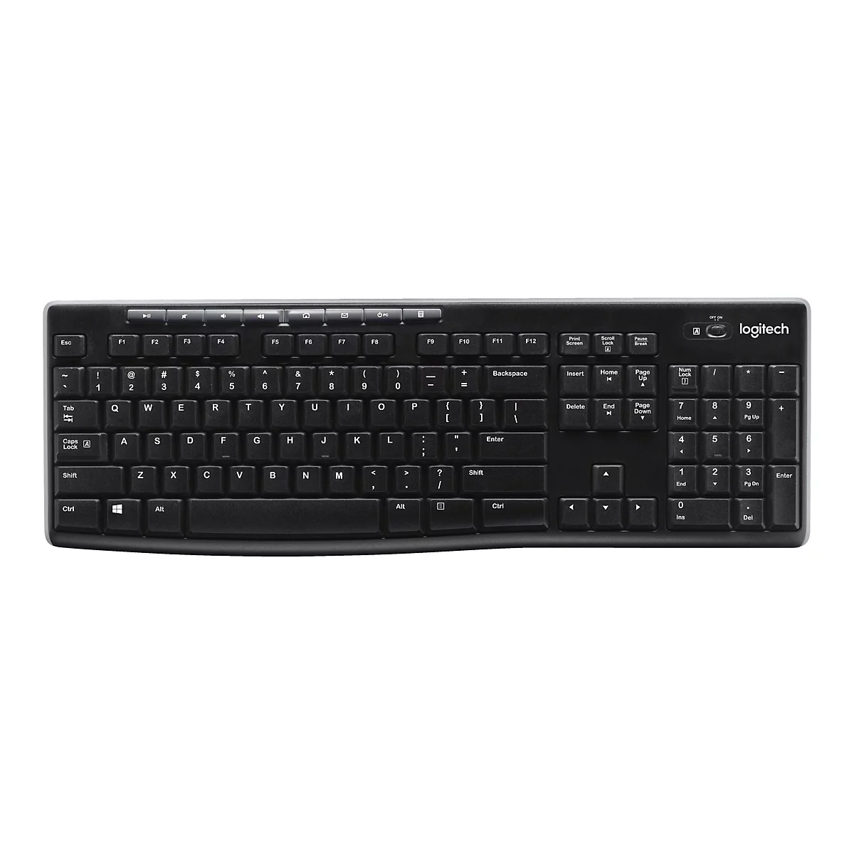 Logitech Wireless Keyboard K270 - Tastatur - kabellos - 2.4 GHz - Tschechisch