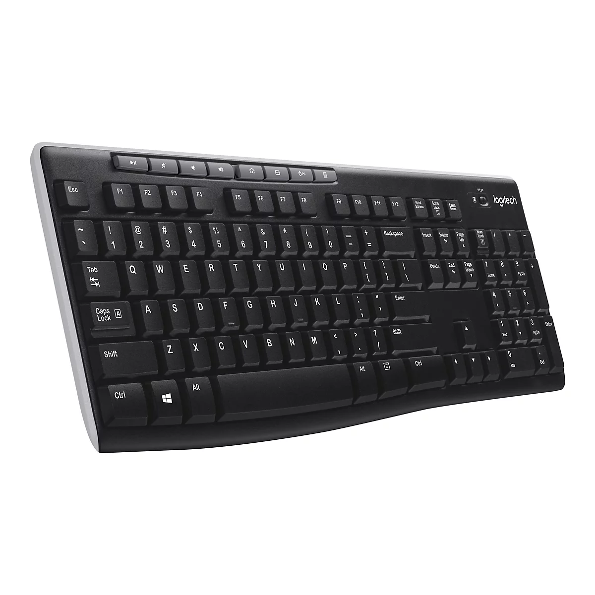 Logitech Wireless Keyboard K270 - Tastatur - kabellos - 2.4 GHz - Tschechisch