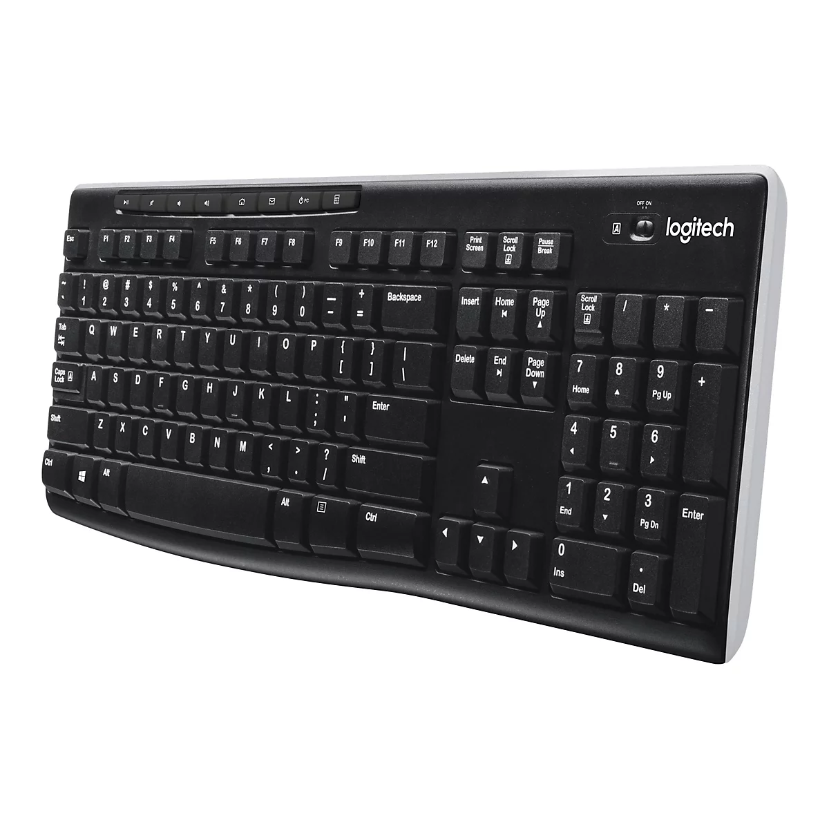 Logitech Wireless Keyboard K270 - Tastatur - kabellos - 2.4 GHz - Tschechisch