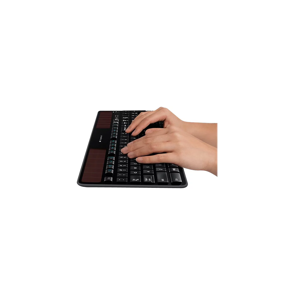 Logitech Wireless Solar K750 - Tastatur - kabellos - 2.4 GHz - Deutsch