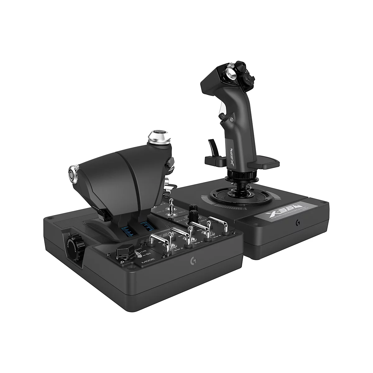Logitech X56 H.O.T.A.S. - Joystick und Gasregler - kabelgebunden - für PC