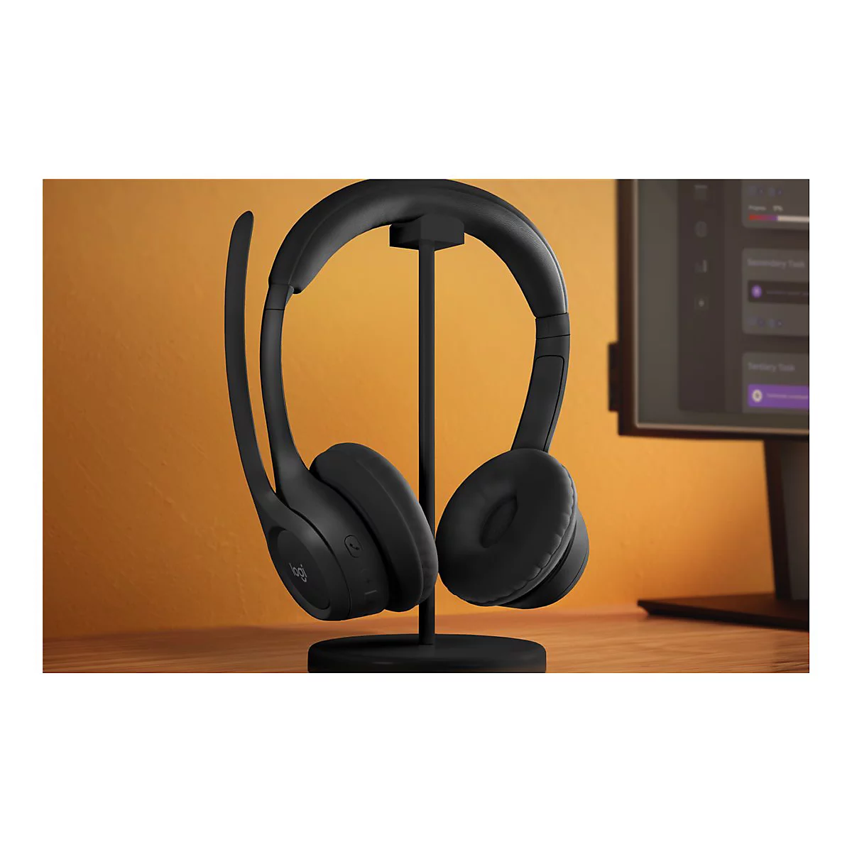Logitech Zone 300 - Headset - On-Ear - Bluetooth - kabellos - schwarz