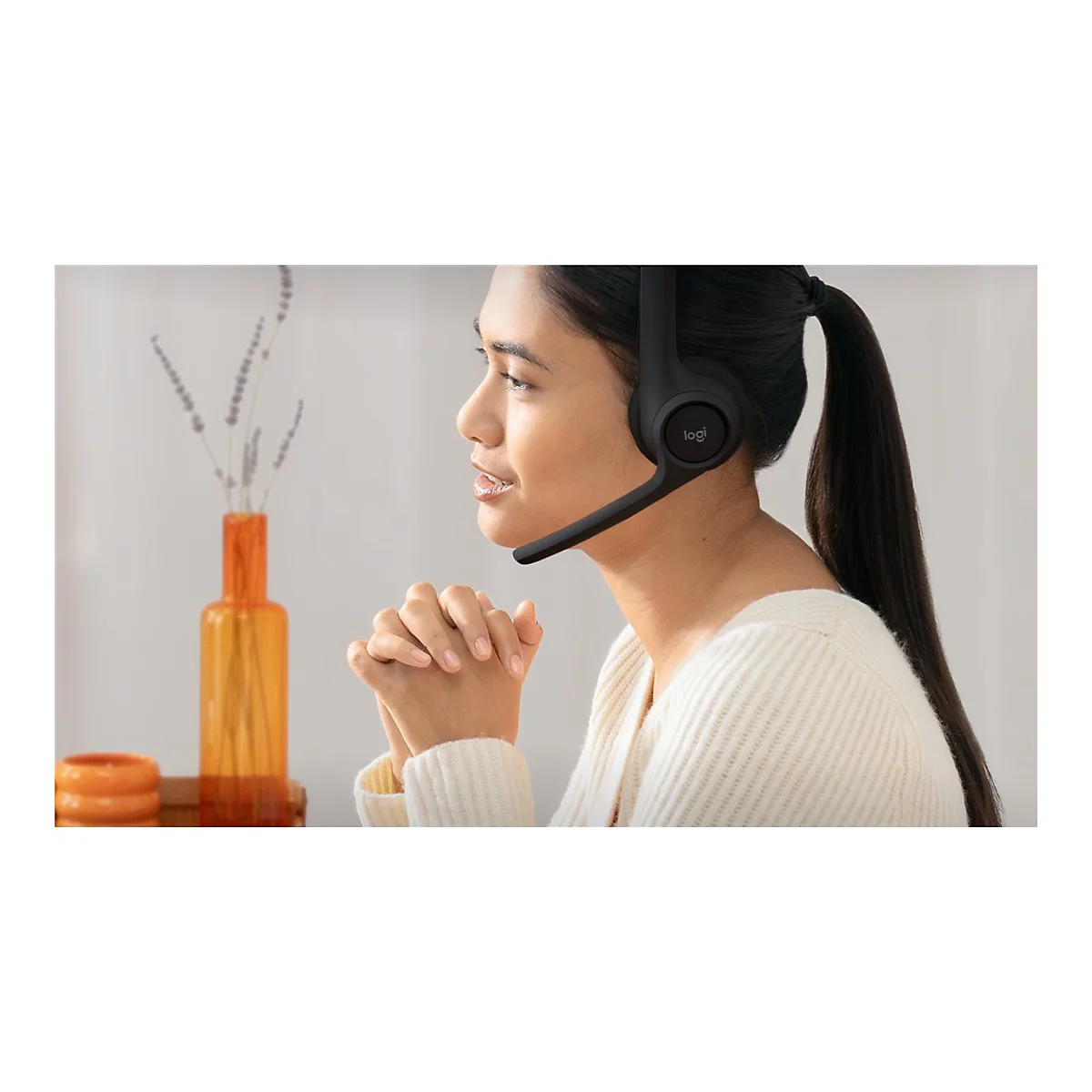 Logitech Zone 300 - Headset - On-Ear - Bluetooth - kabellos - schwarz