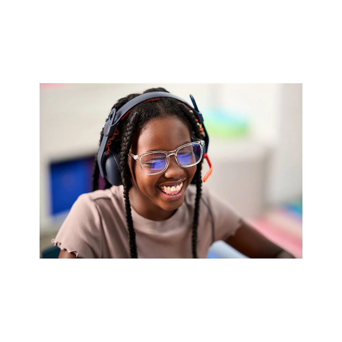 Logitech Zone Learn Wired On-Ear Headset for Learners, 3.5mm AUX - Kopfhörer mit Mikrofon - On-Ear - Ersatz - kabelgebunden - 3,5 mm Stecker