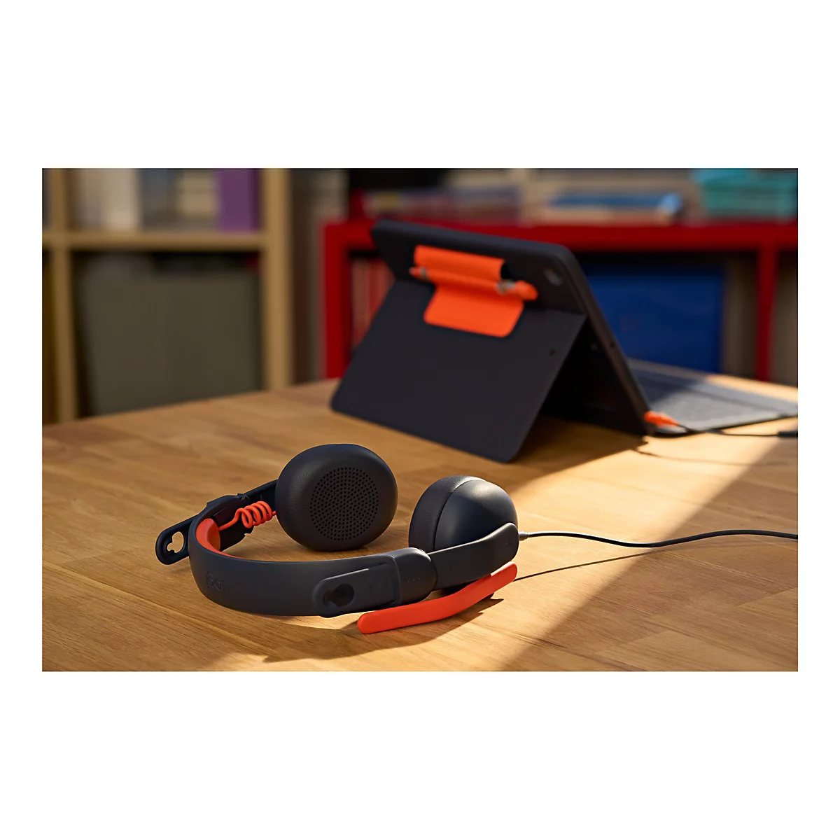 Logitech Zone Learn Wired On-Ear Headset for Learners, 3.5mm AUX - Kopfhörer mit Mikrofon - On-Ear - Ersatz - kabelgebunden - 3,5 mm Stecker