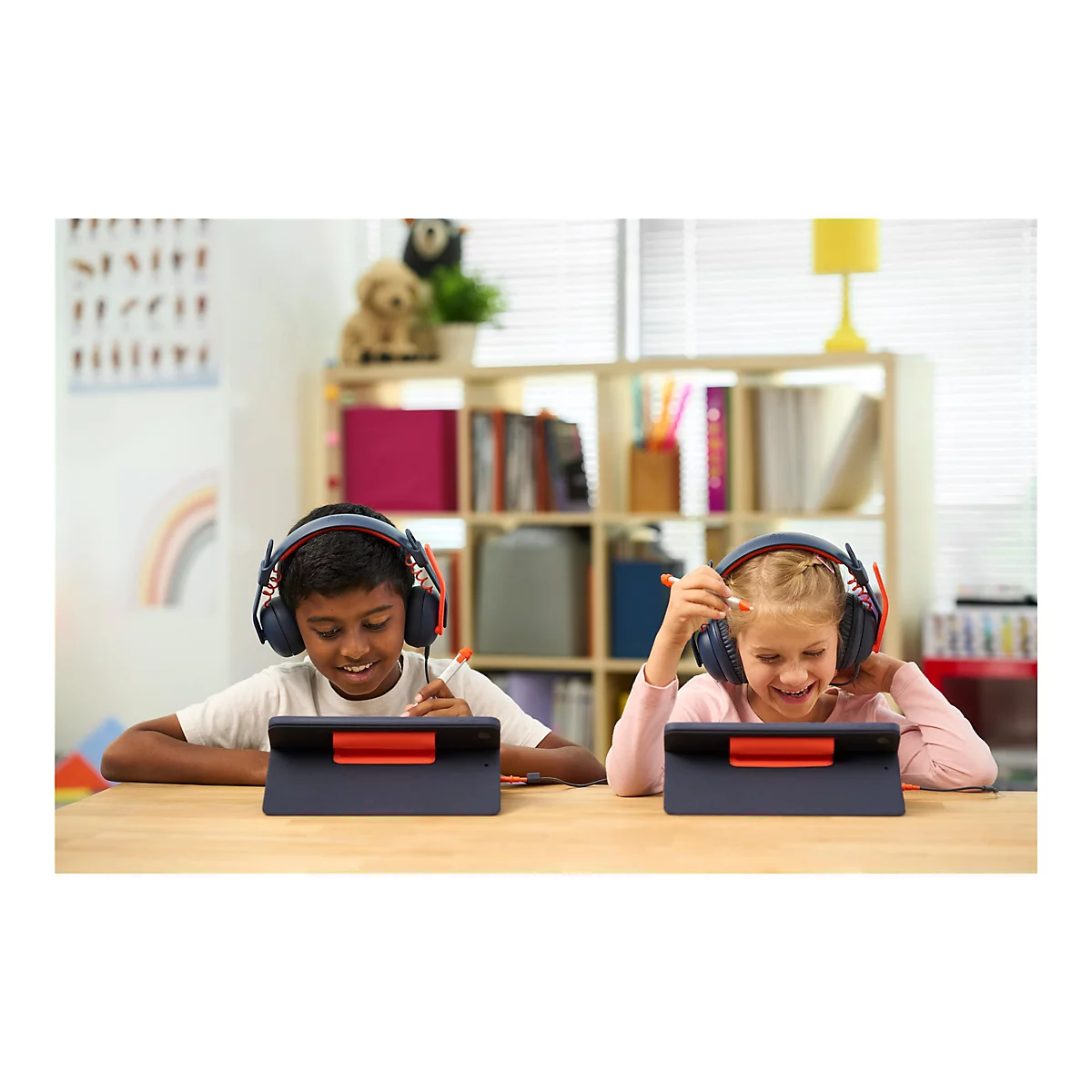 Logitech Zone Learn Wired On-Ear Headset for Learners, 3.5mm AUX - Kopfhörer mit Mikrofon - On-Ear - Ersatz - kabelgebunden - 3,5 mm Stecker